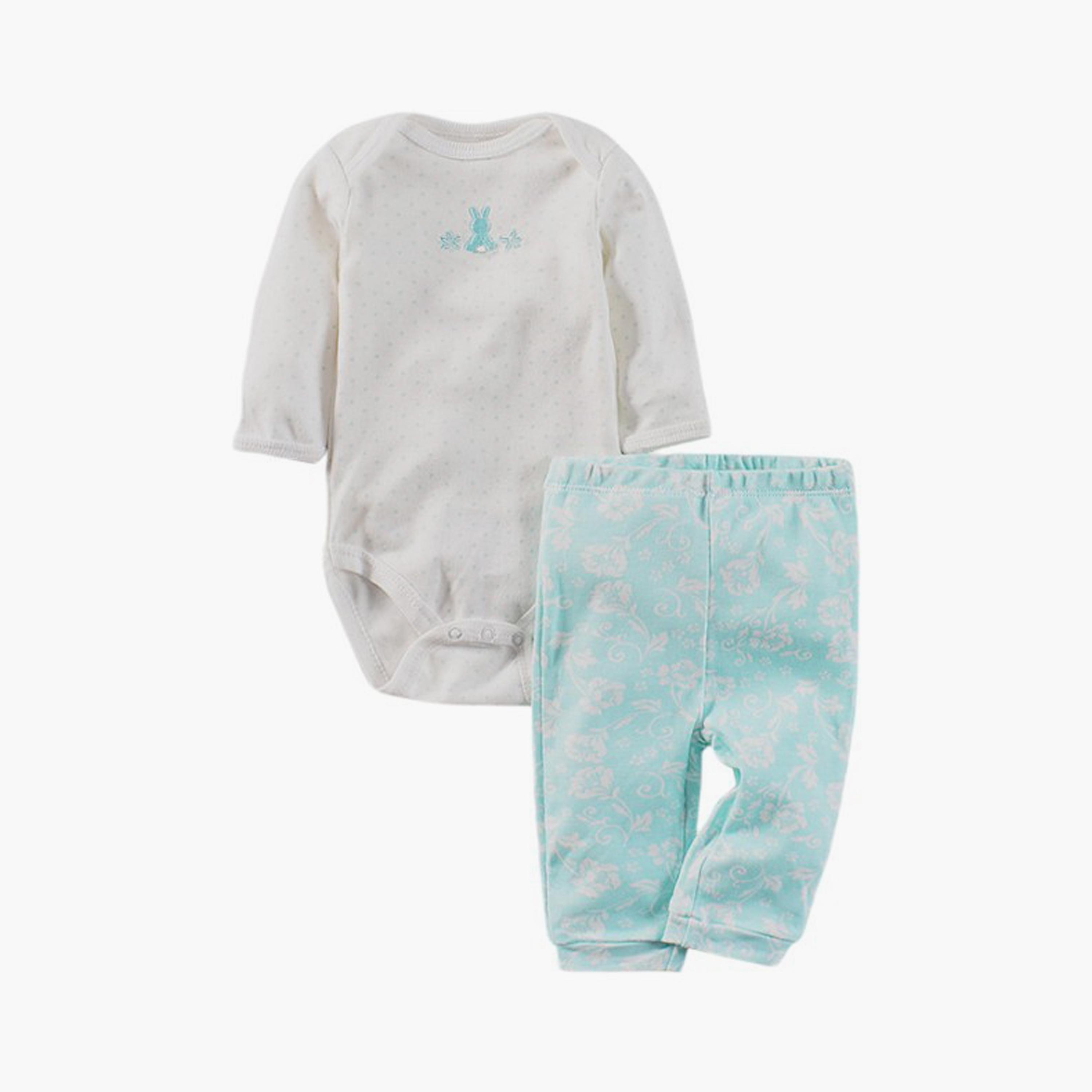 مجموعة بودي سوت 3 قطع بطبعة أرنب من بامبيميسي-baby-boys-clothing-setsandcoords-image-2