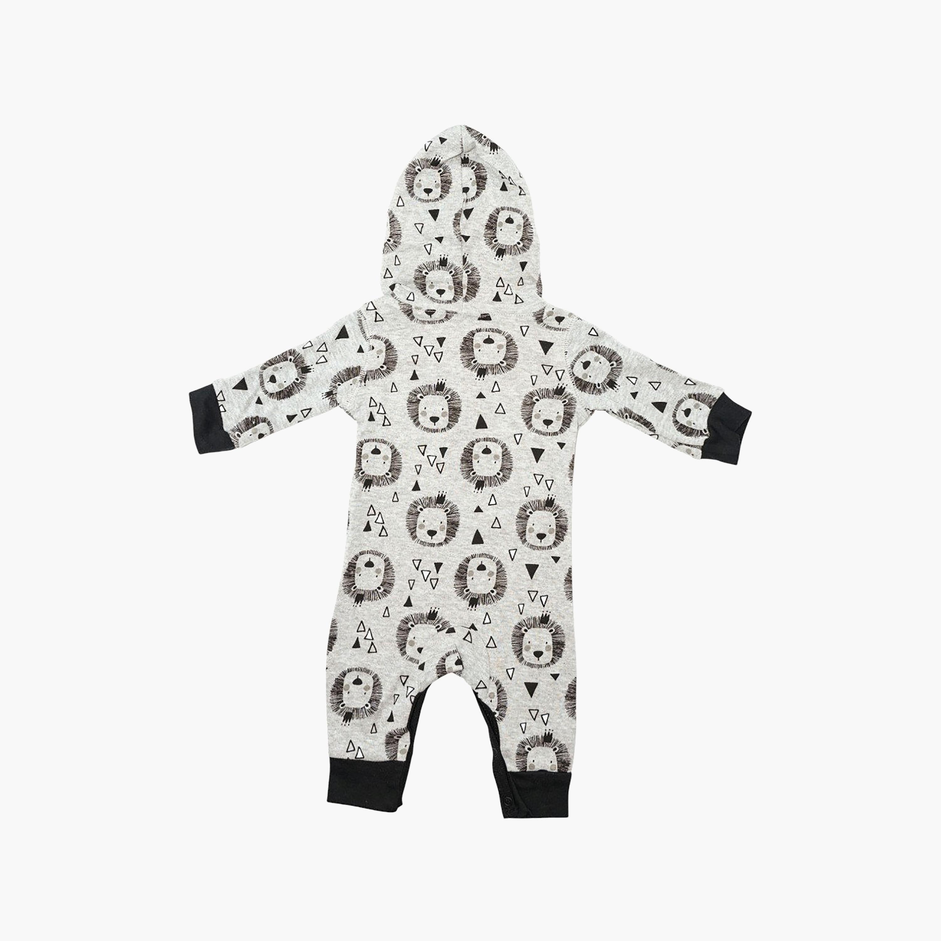 بودي سوت "هودد" بغطاء رأس وطبعة أسد بأكمام طويلة من بامبيميتشي-baby-boys-clothing-bodysuits-image-2