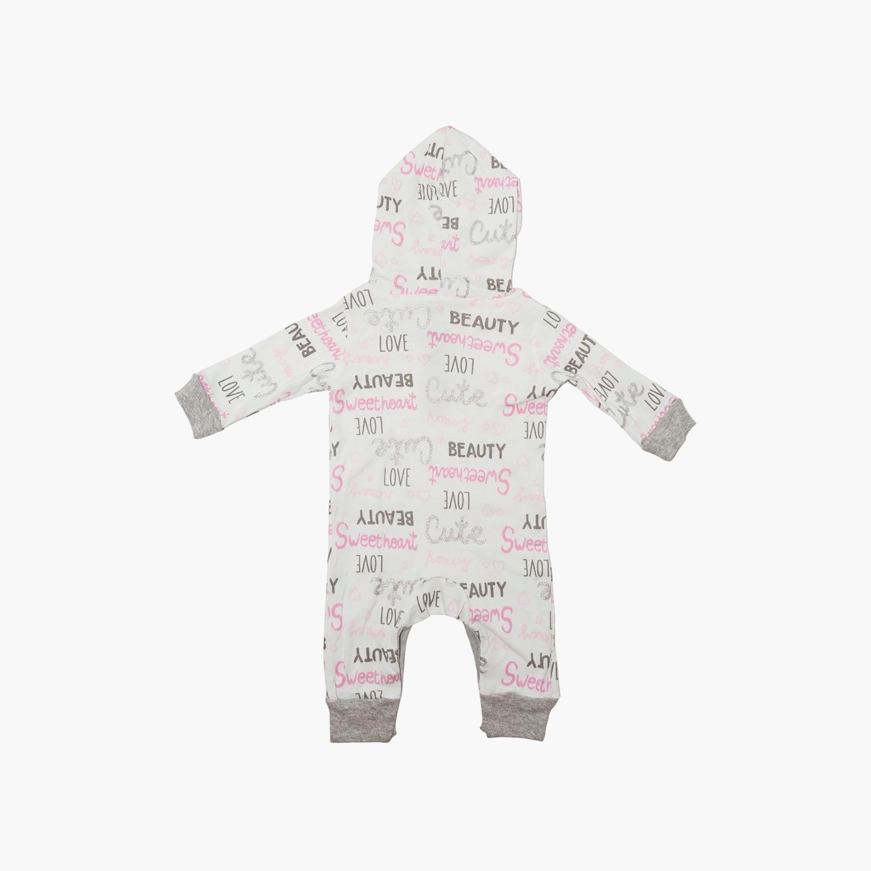 Bambimici Long Sleeves Beauty Love Printed Hooded Bodysuit-baby-boys-clothing-bodysuits-image-2