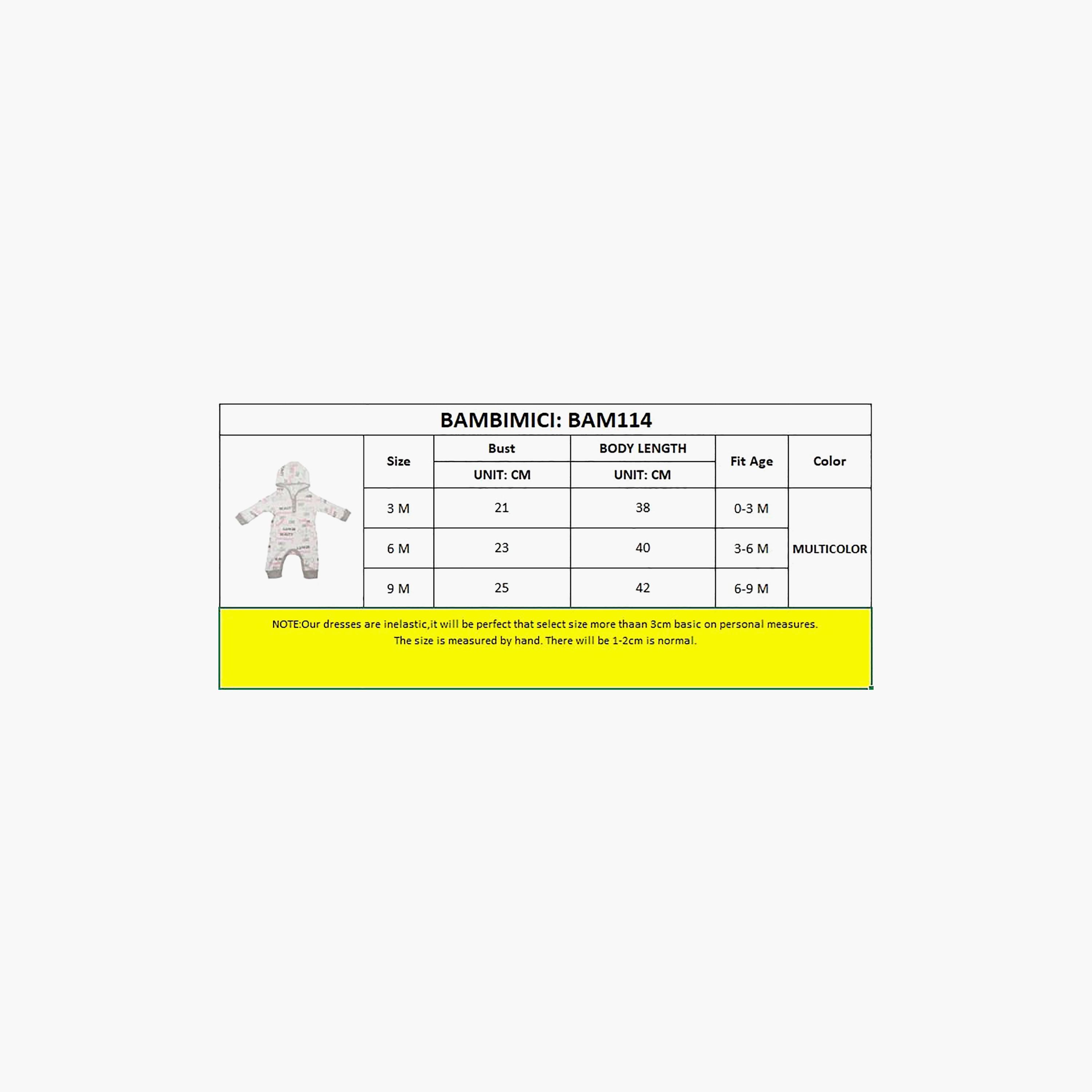 Bambimici Long Sleeves Beauty Love Printed Hooded Bodysuit-baby-boys-clothing-bodysuits-image-4