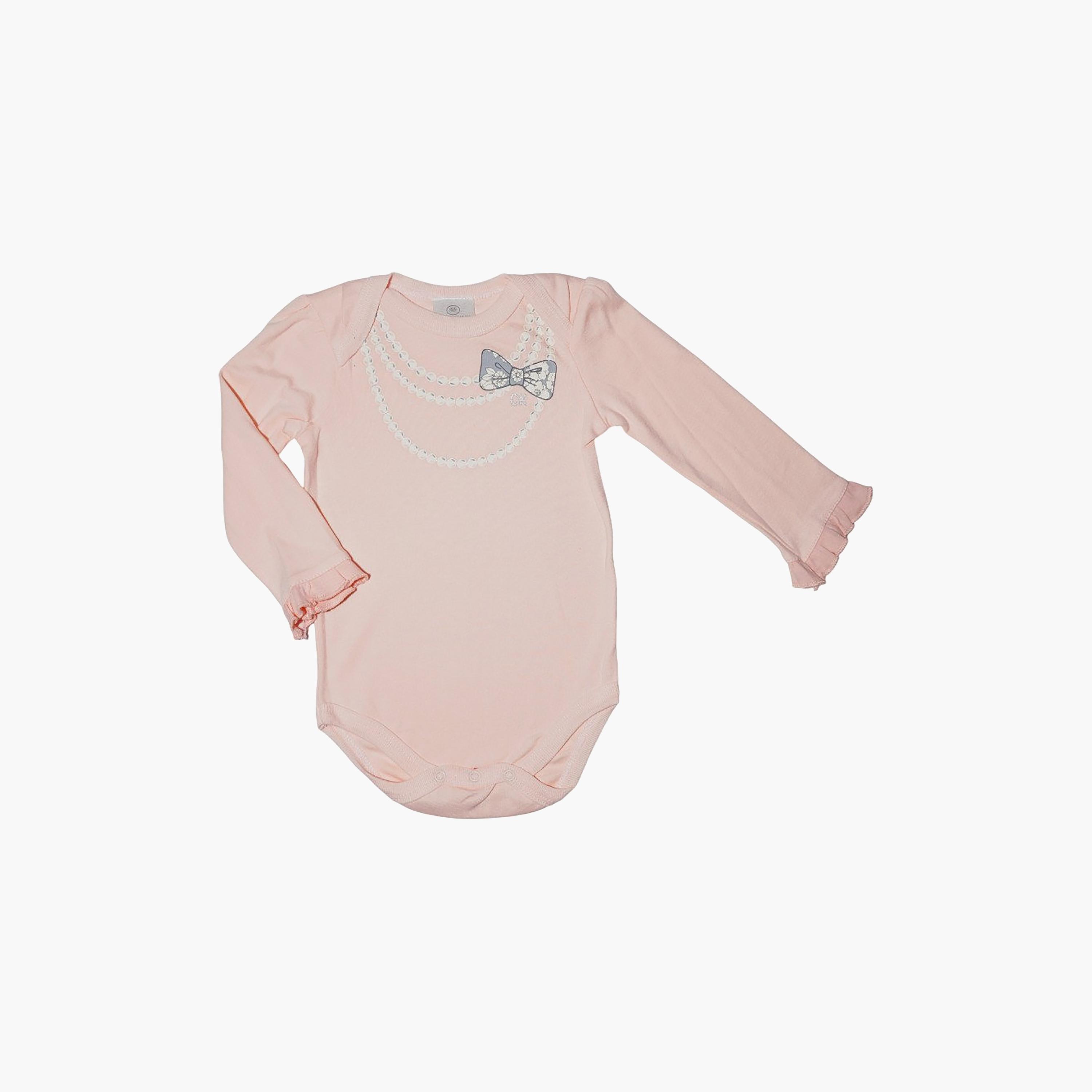 طقم بودي سوت "شوجر أند سبايس" مع بيجامة قطعتين بأكمام قصيرة من بامبيميتشي-baby-girls-clothing-setsandcoords-image-2