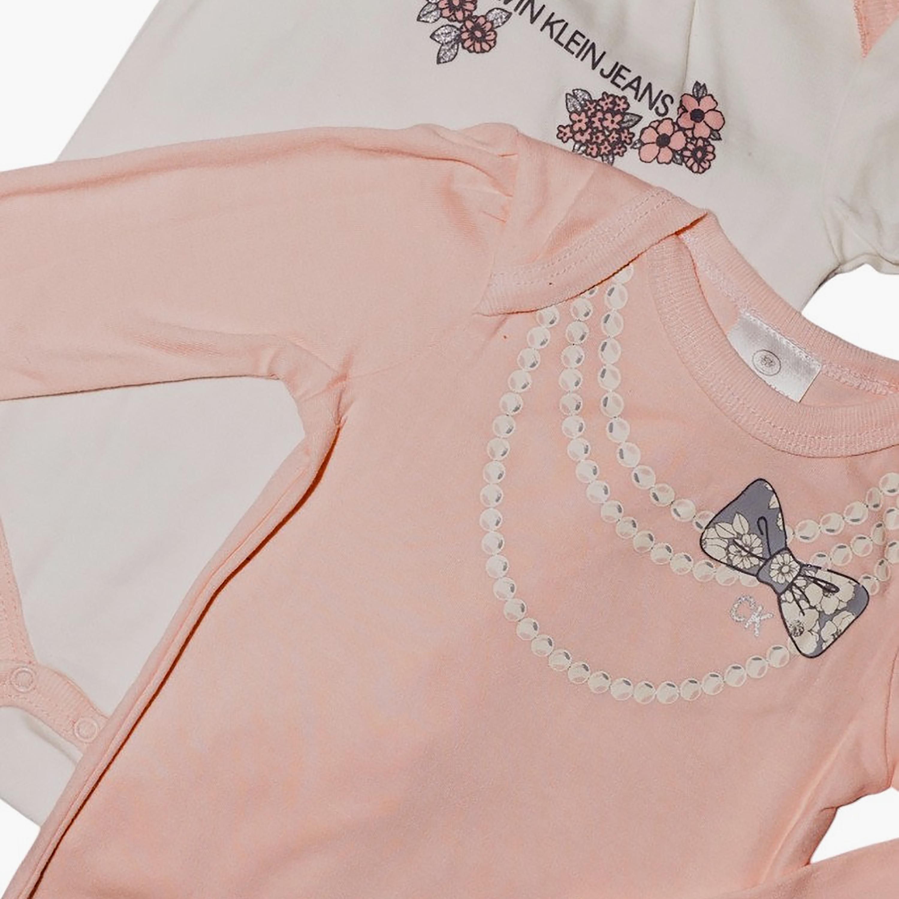 طقم بودي سوت "شوجر أند سبايس" مع بيجامة قطعتين بأكمام قصيرة من بامبيميتشي-baby-girls-clothing-setsandcoords-image-6