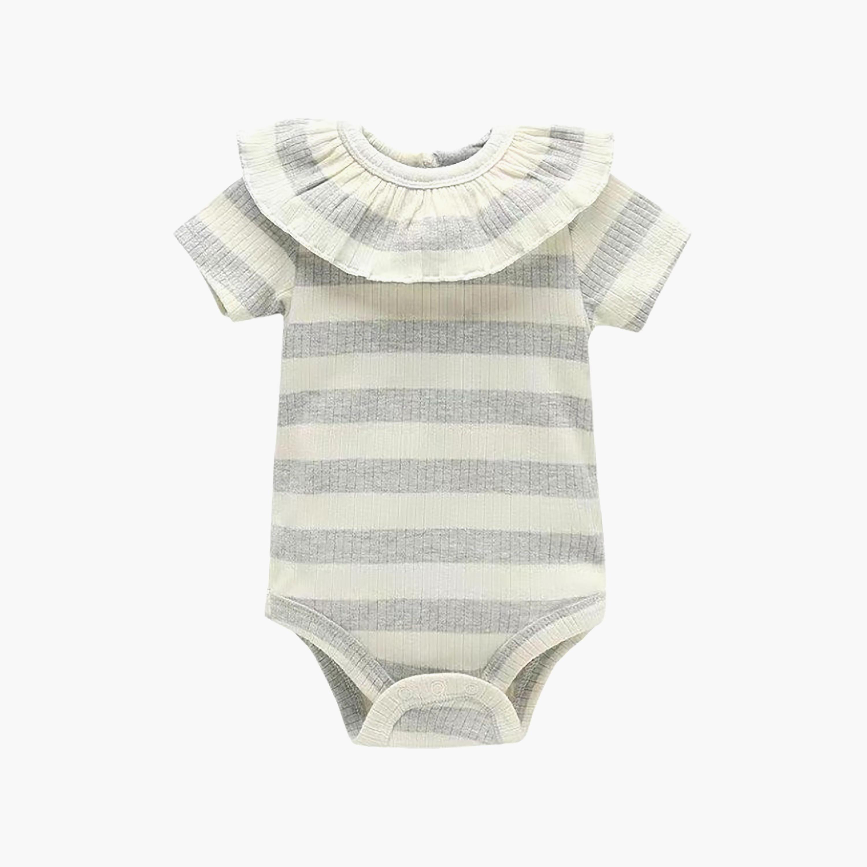 بودي سوت بأكمام قصيرة وطبعة "سترايب" مخططة من بامبيميتشي-baby-girls-clothing-bodysuits-image-10