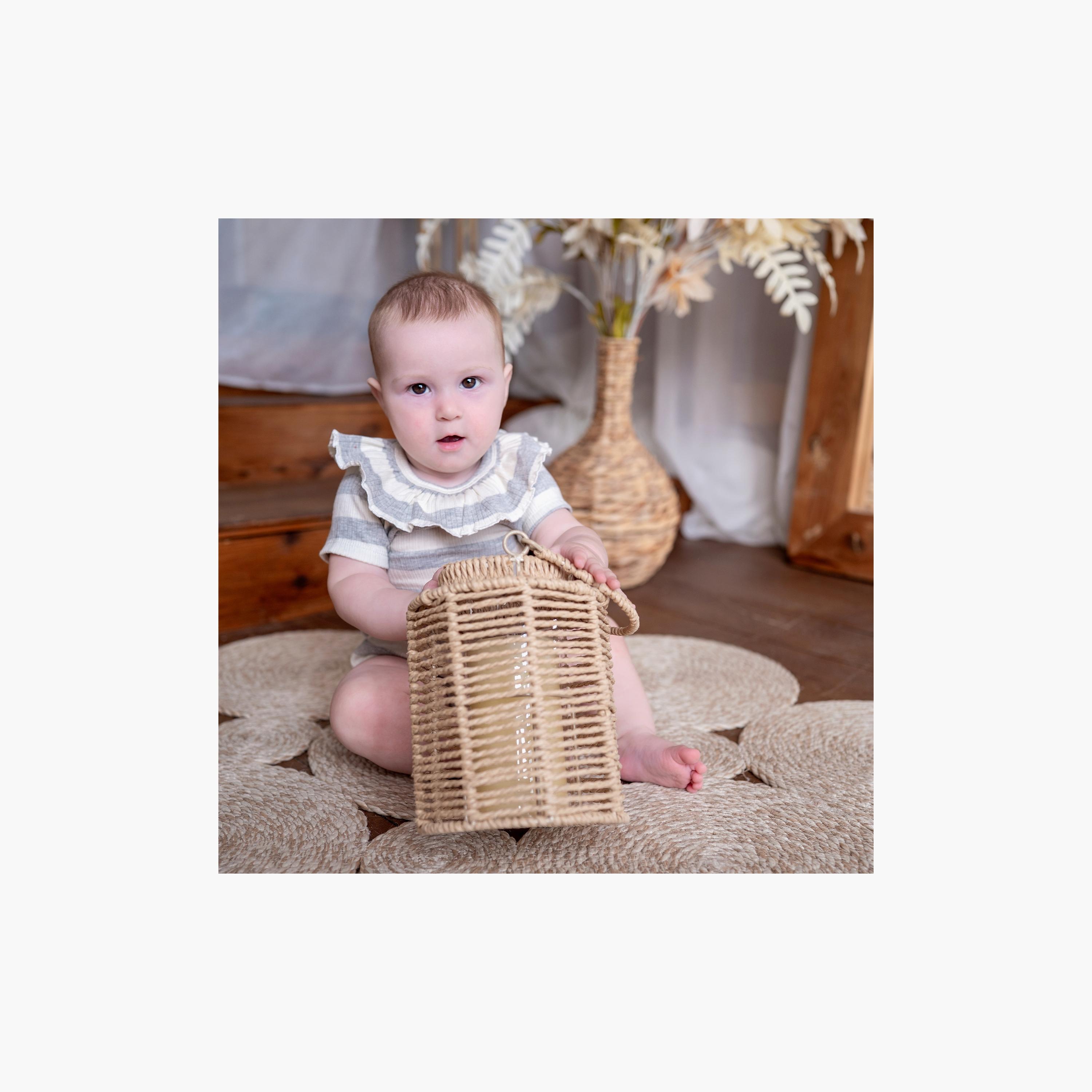 بودي سوت بأكمام قصيرة وطبعة "سترايب" مخططة من بامبيميتشي-baby-girls-clothing-bodysuits-image-3