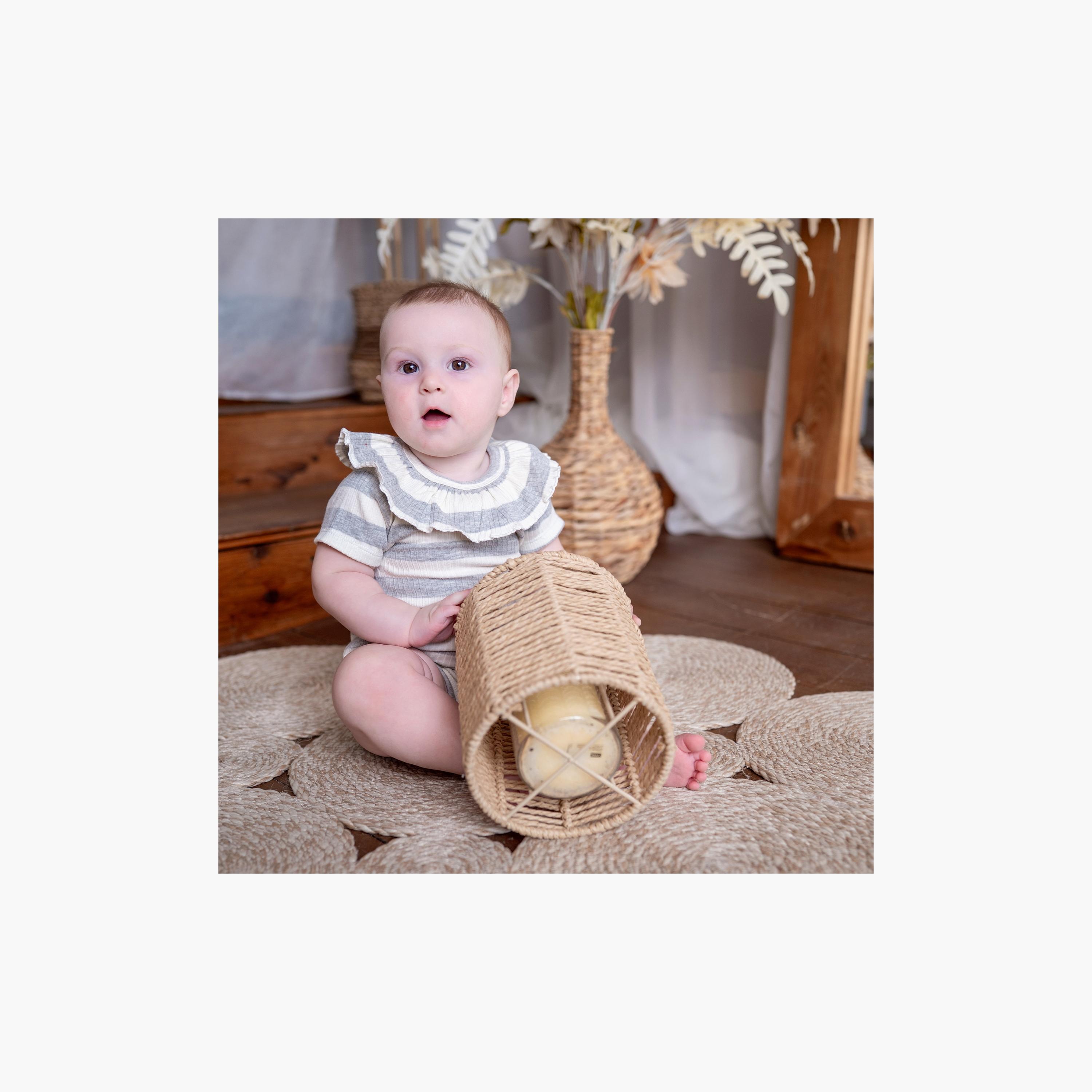 بودي سوت بأكمام قصيرة وطبعة "سترايب" مخططة من بامبيميتشي-baby-girls-clothing-bodysuits-image-2