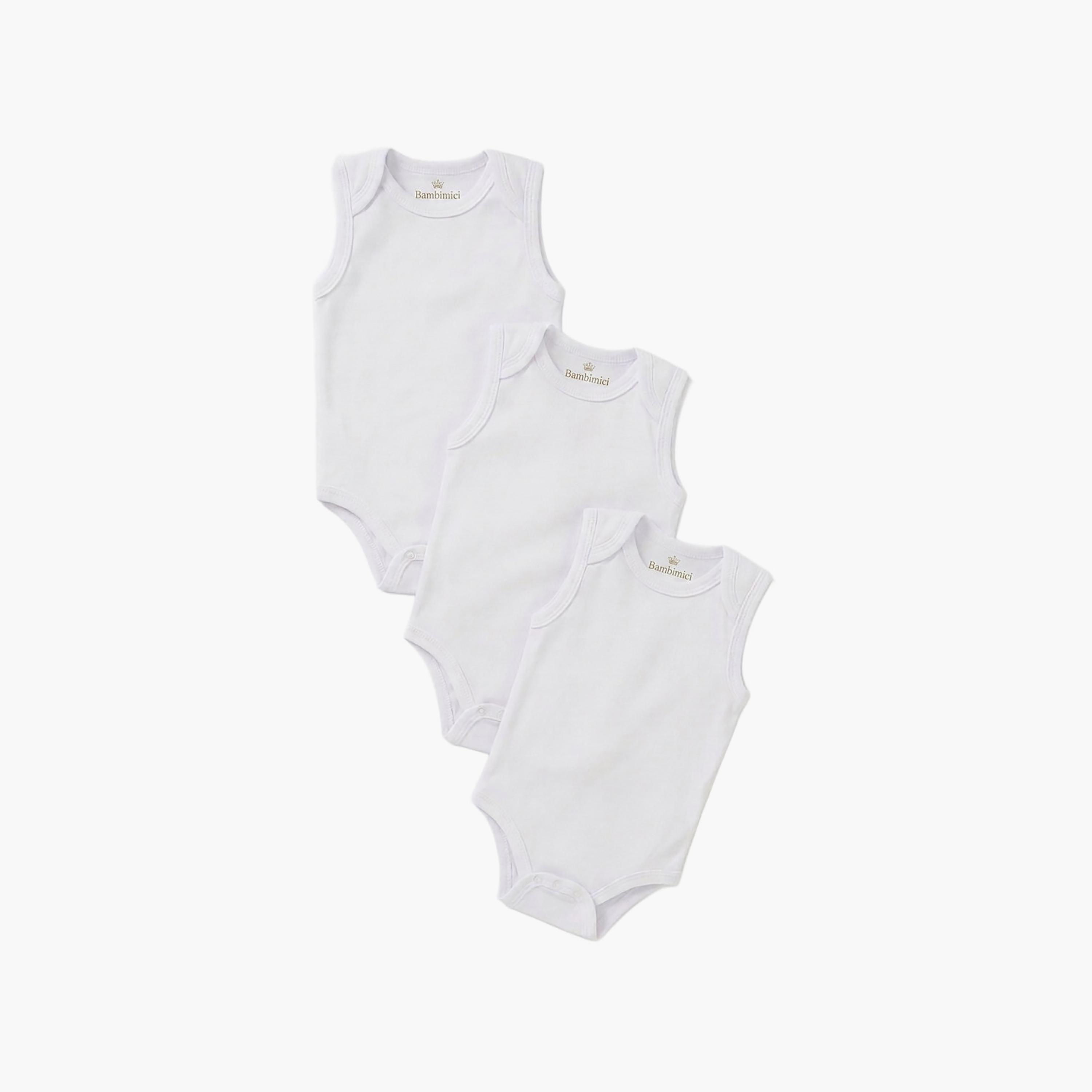 طقم بودي سويت بدون أكمام، 3 قطع من بامبيميتشي-baby-boys-clothing-bodysuits-image-5