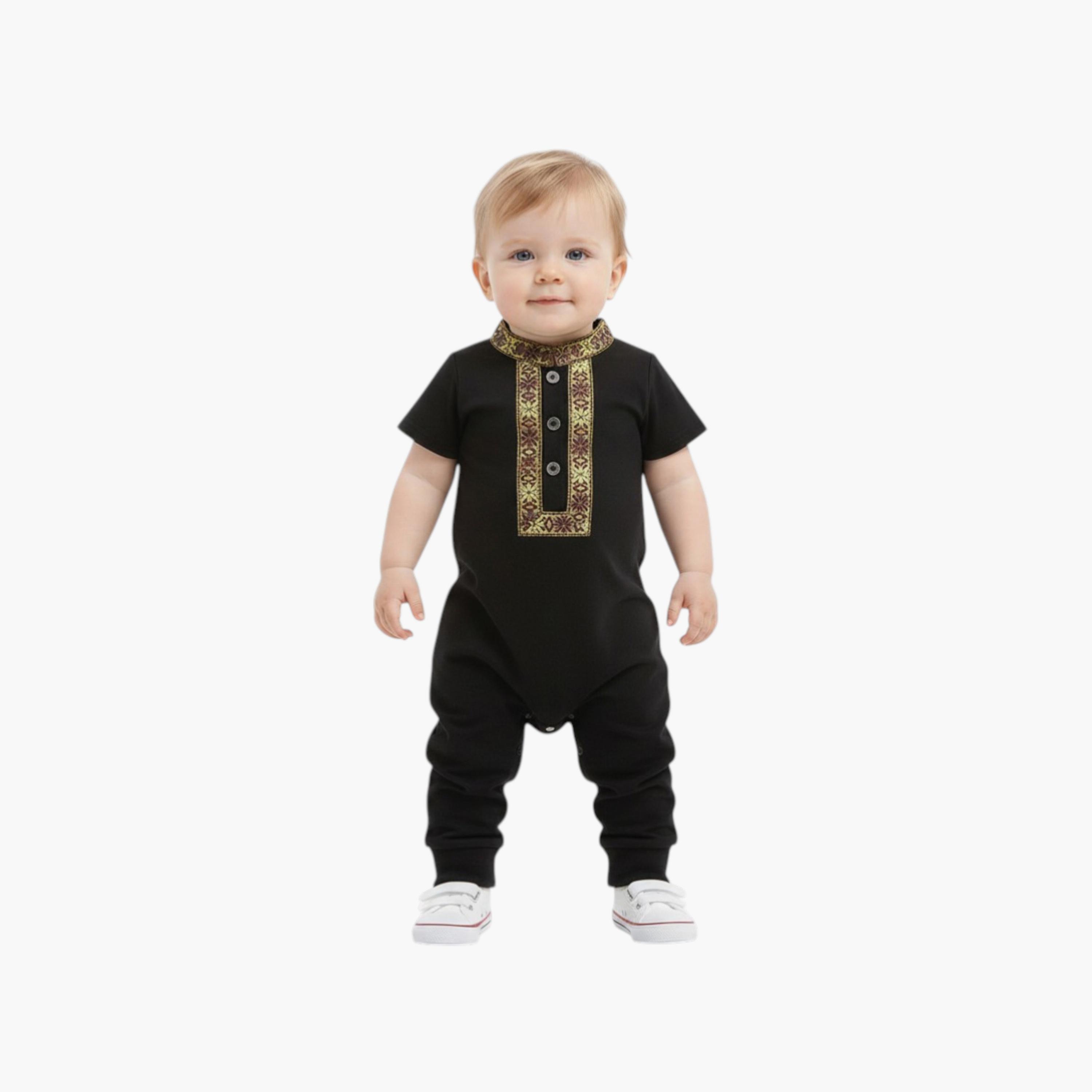 سالوبيت تقليدي بأكمام قصيرة من بامبيميتشي-baby-boys-clothing-rompers-image-1