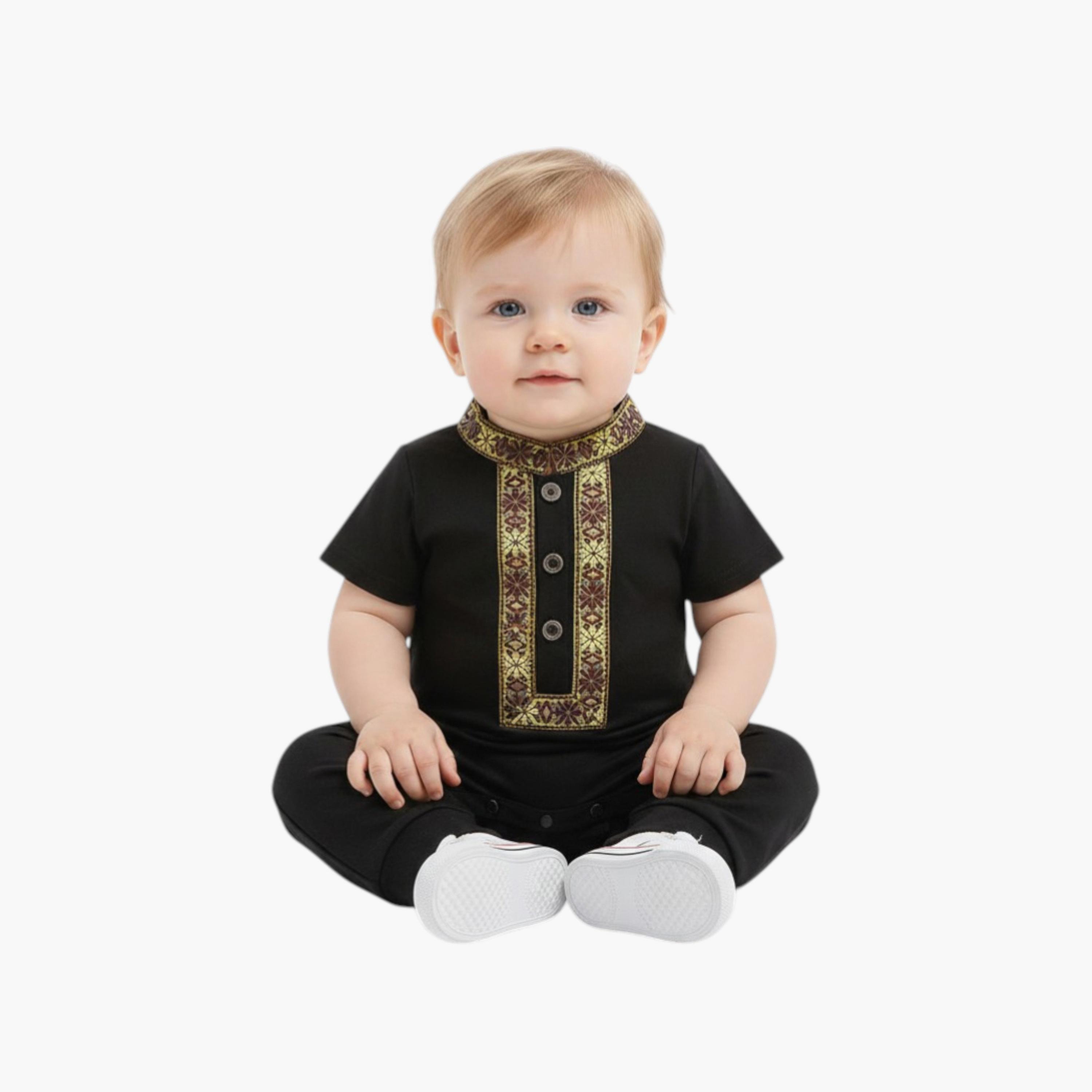 سالوبيت تقليدي بأكمام قصيرة من بامبيميتشي-baby-boys-clothing-rompers-image-3