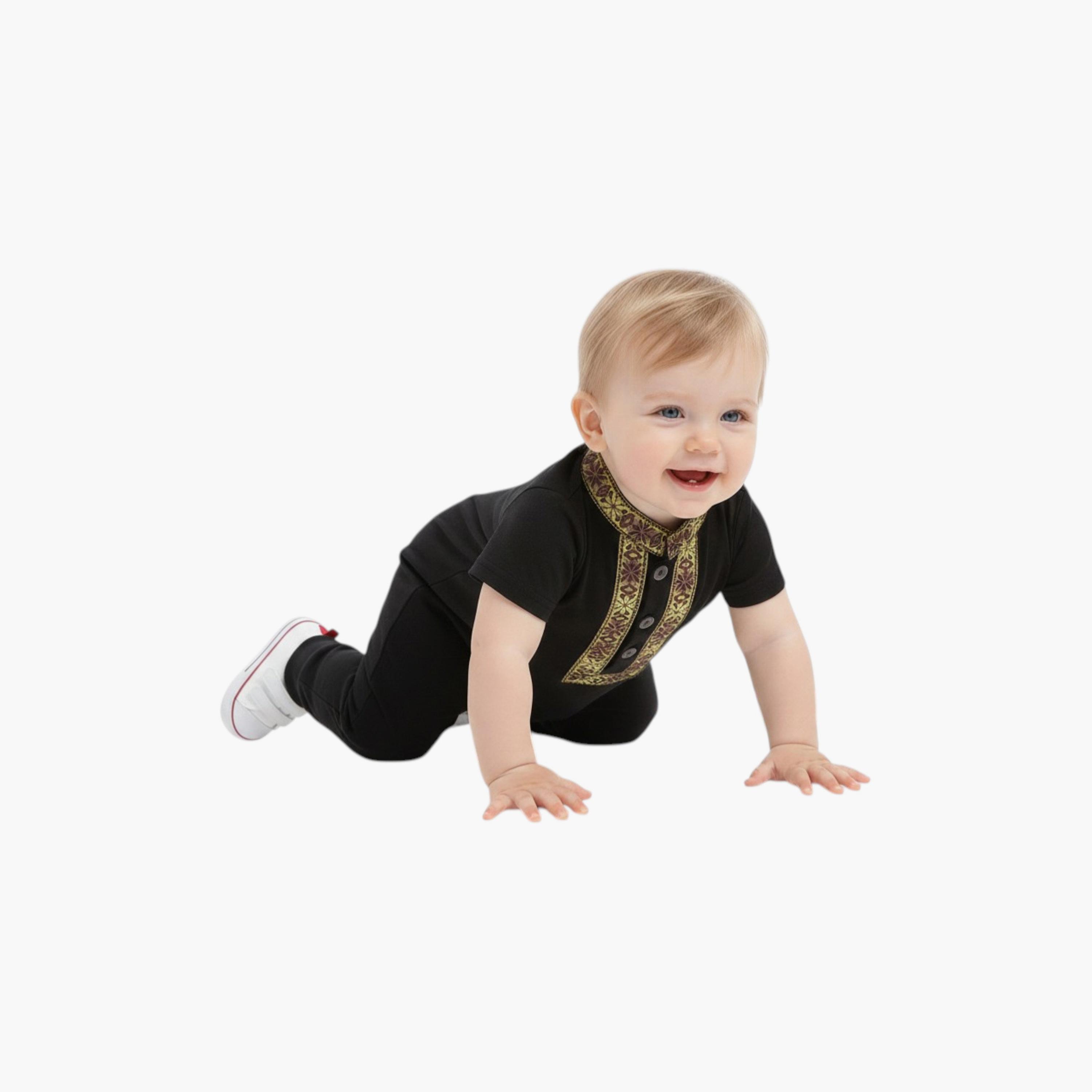 سالوبيت تقليدي بأكمام قصيرة من بامبيميتشي-baby-boys-clothing-rompers-image-4