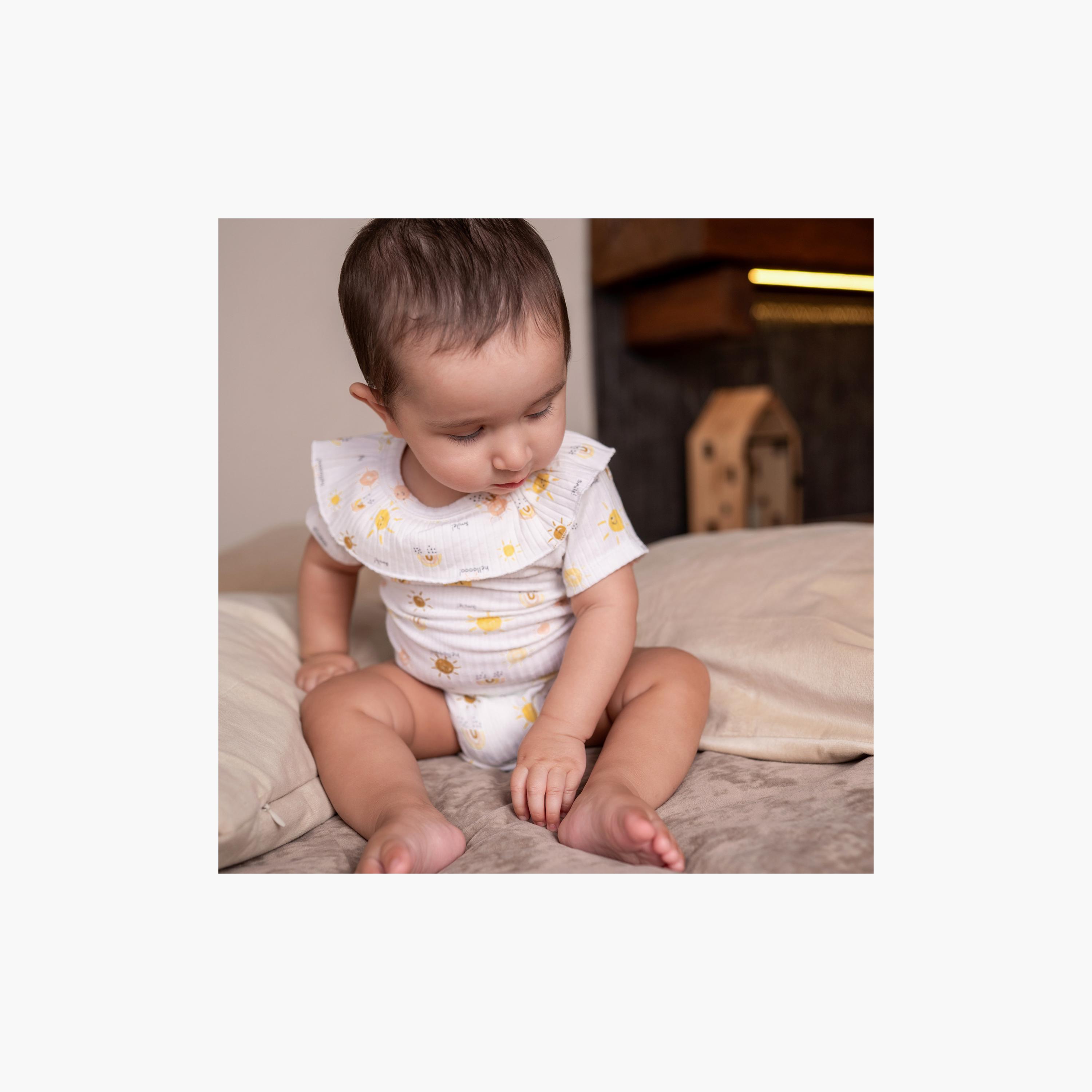 Bambimici Short Sleeve Sun Printed Bodysuit-baby-girls-clothing-bodysuits-image-12