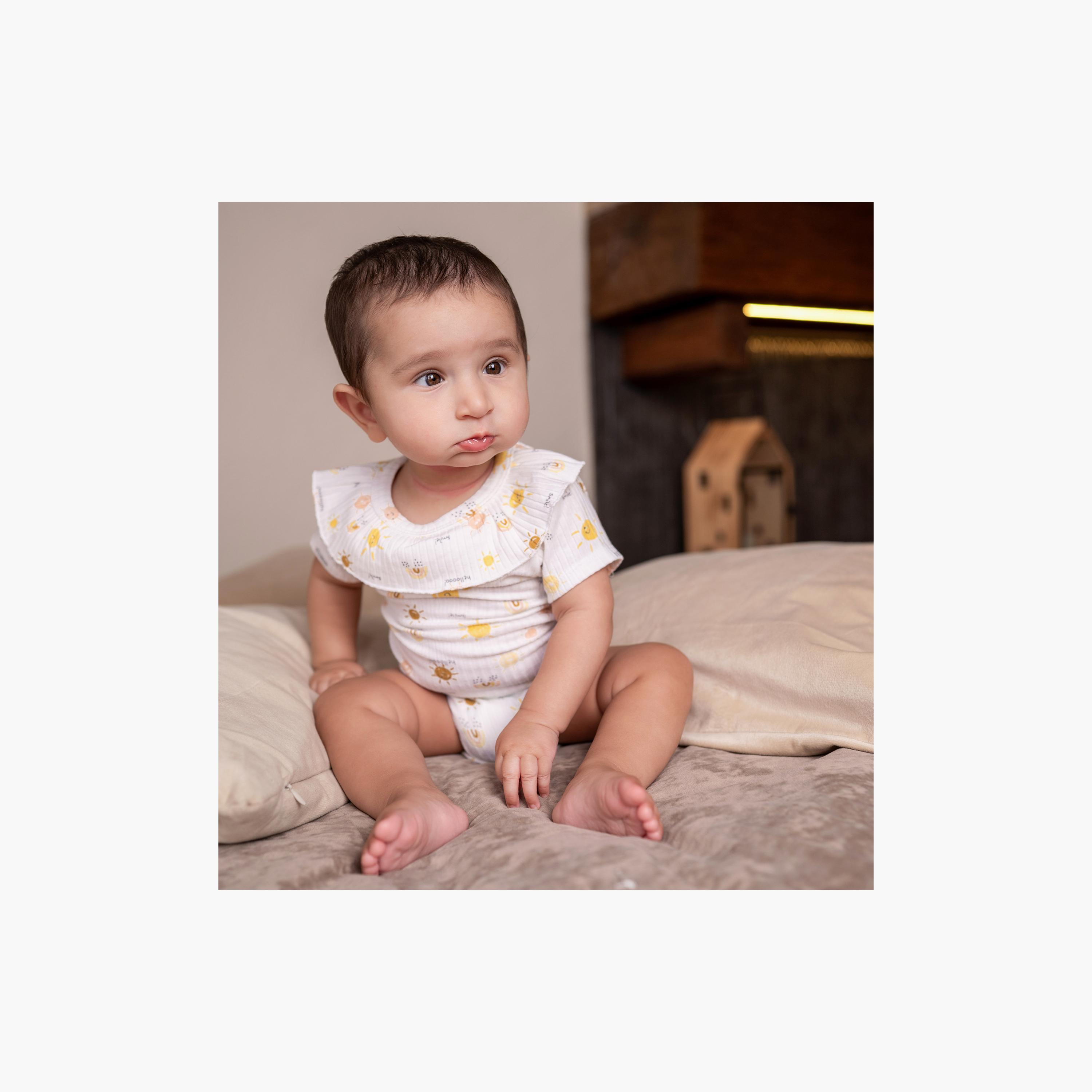 Bambimici Short Sleeve Sun Printed Bodysuit-baby-girls-clothing-bodysuits-image-13
