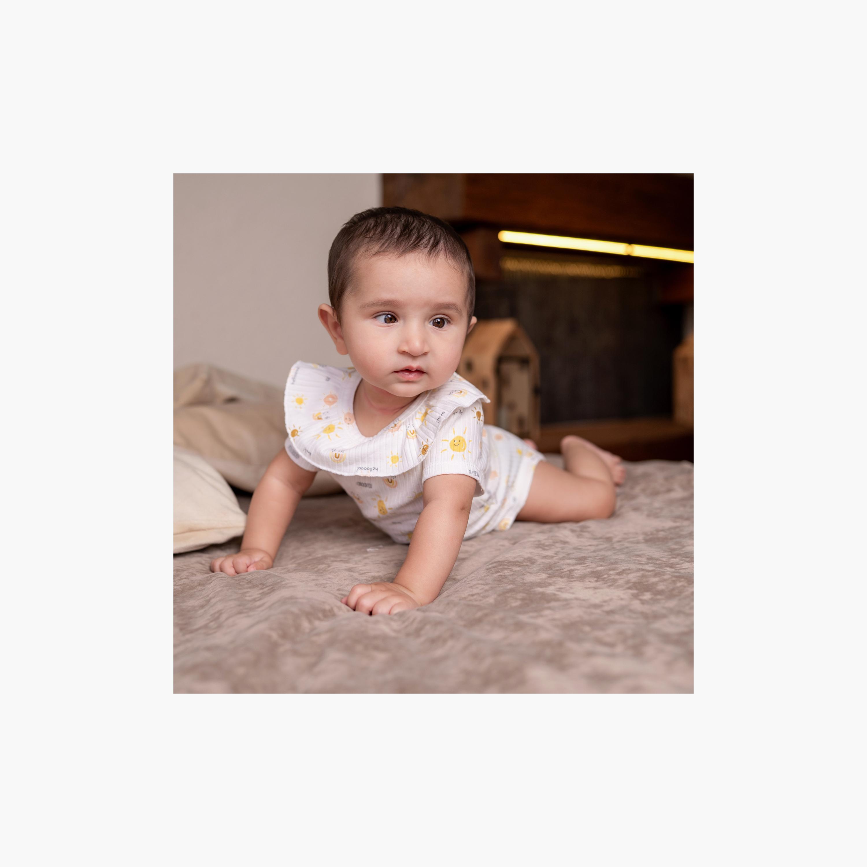 Bambimici Short Sleeve Sun Printed Bodysuit-baby-girls-clothing-bodysuits-image-8