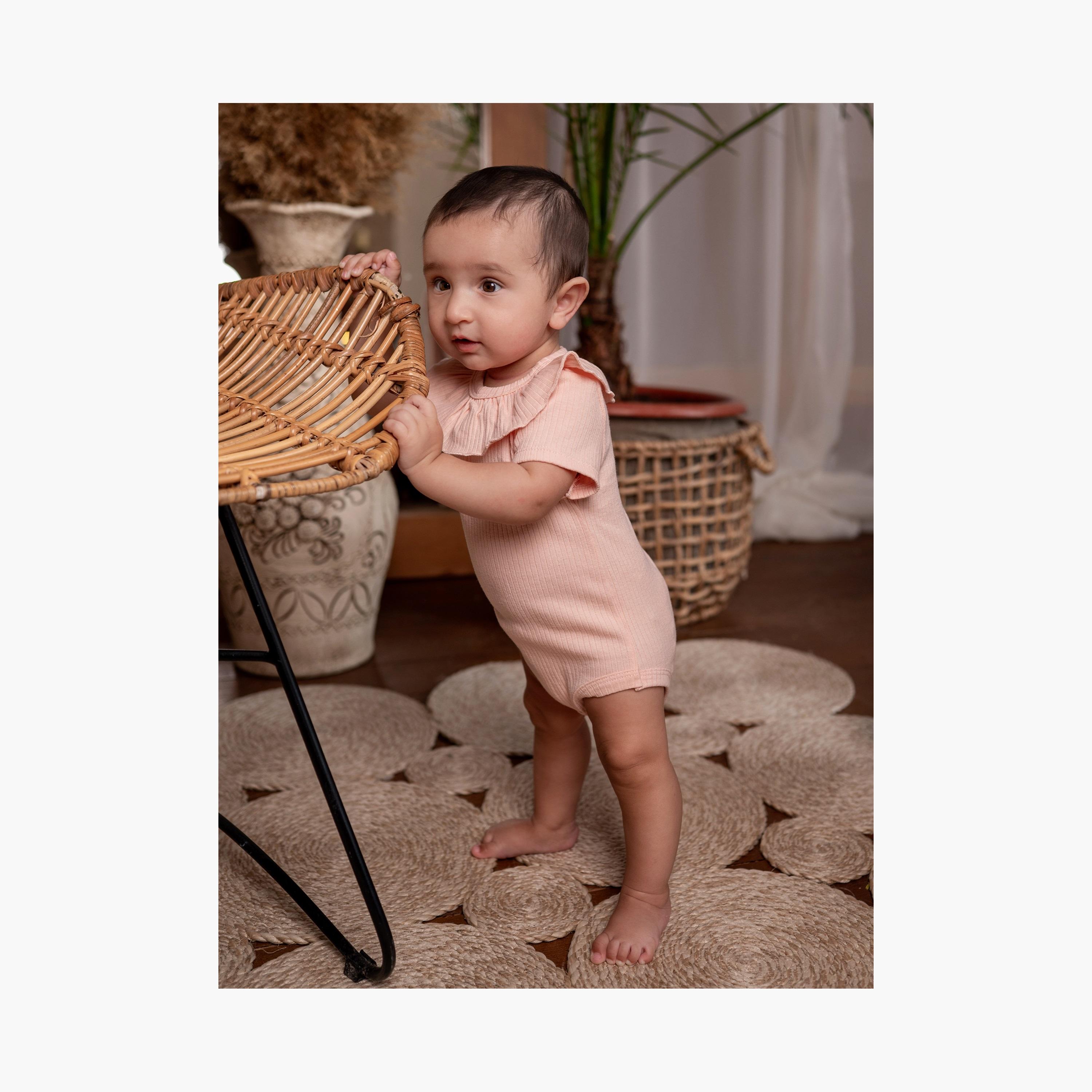 Bambimici Plain Short Sleeve Bodysuit-baby-girls-clothing-bodysuits-image-4
