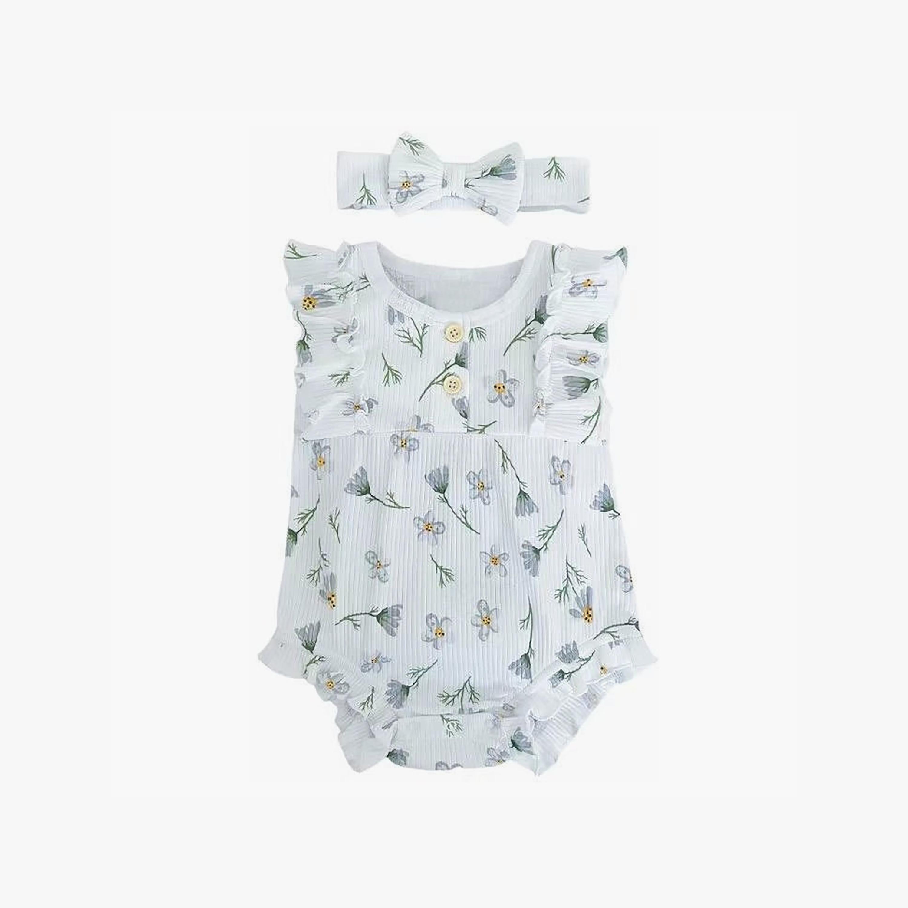 طقم رومبر بدون أكمام مع عصابة رأس من بامبيميتشي-baby-girls-clothing-rompers-image-4