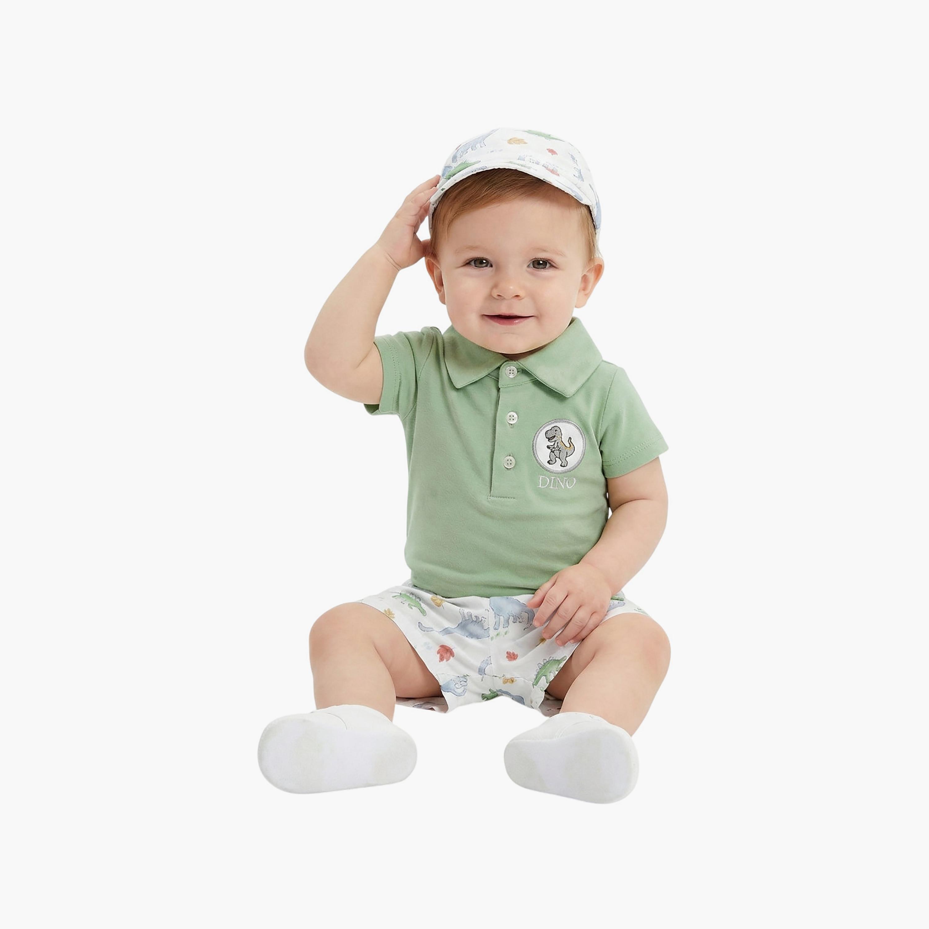 طقم بودي سويت وشورت مع قبعة بأكمام قصيرة من بامبيميتشي-baby-boys-clothing-setsandcoords-image-1