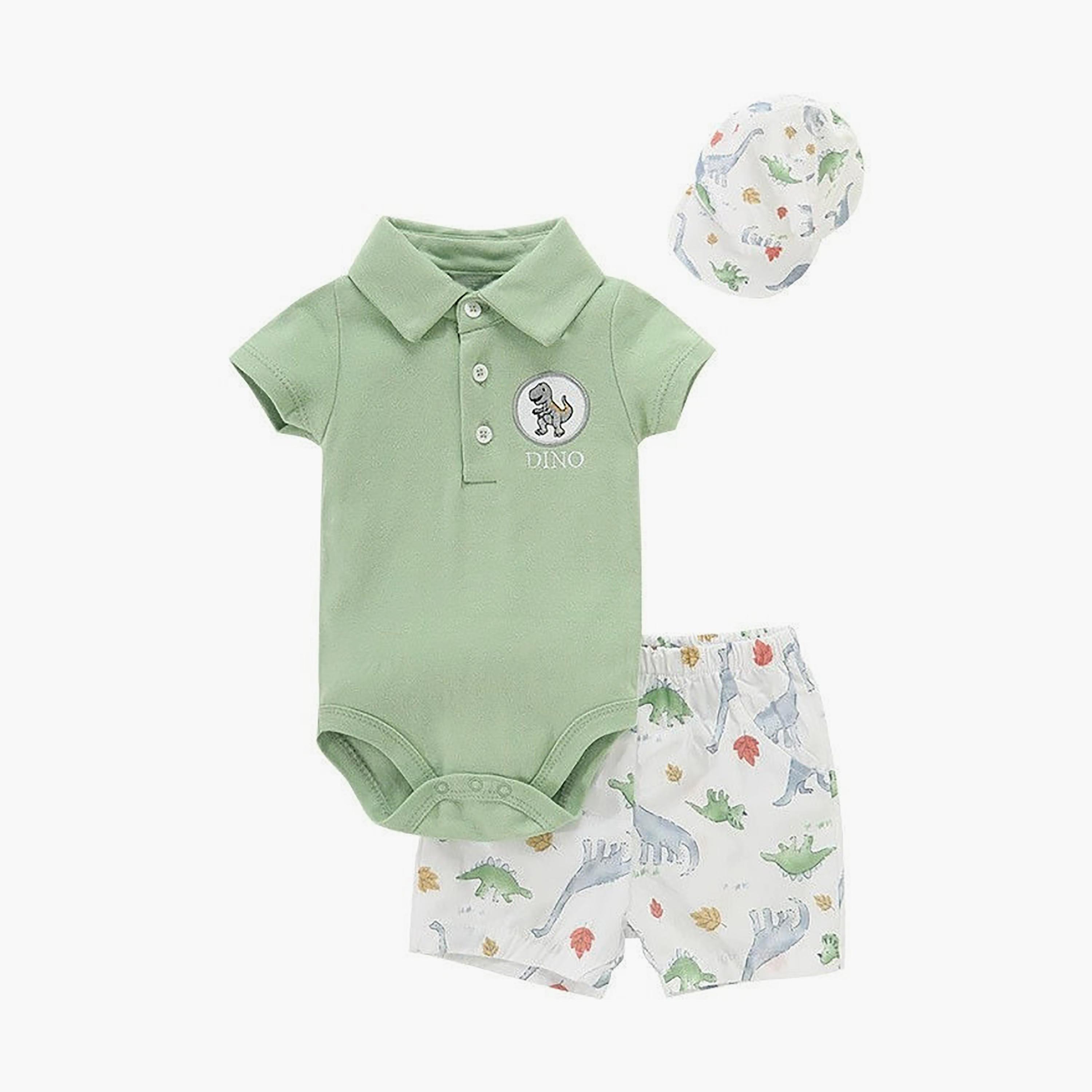 طقم بودي سويت وشورت مع قبعة بأكمام قصيرة من بامبيميتشي-baby-boys-clothing-setsandcoords-image-7