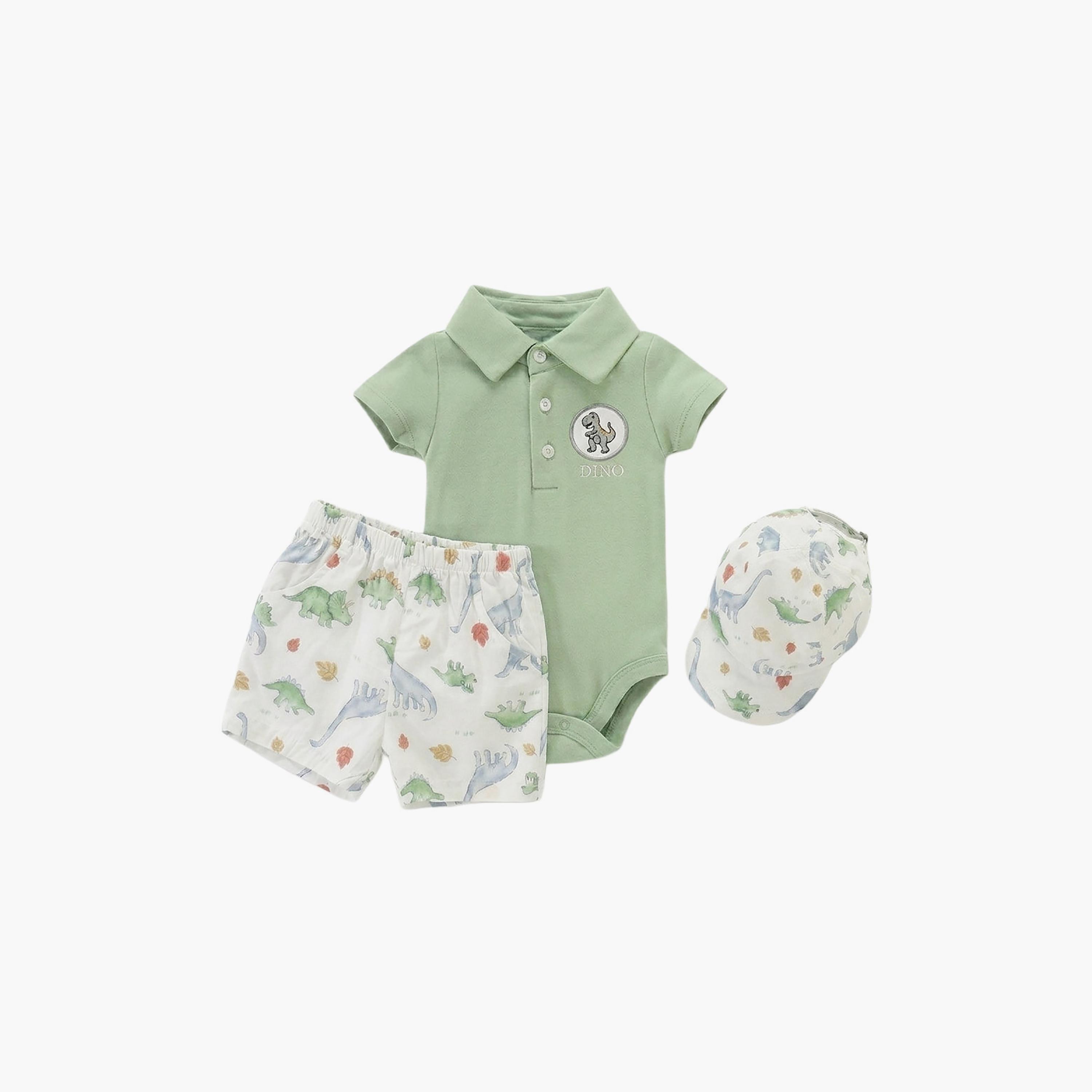طقم بودي سويت وشورت مع قبعة بأكمام قصيرة من بامبيميتشي-baby-boys-clothing-setsandcoords-image-8