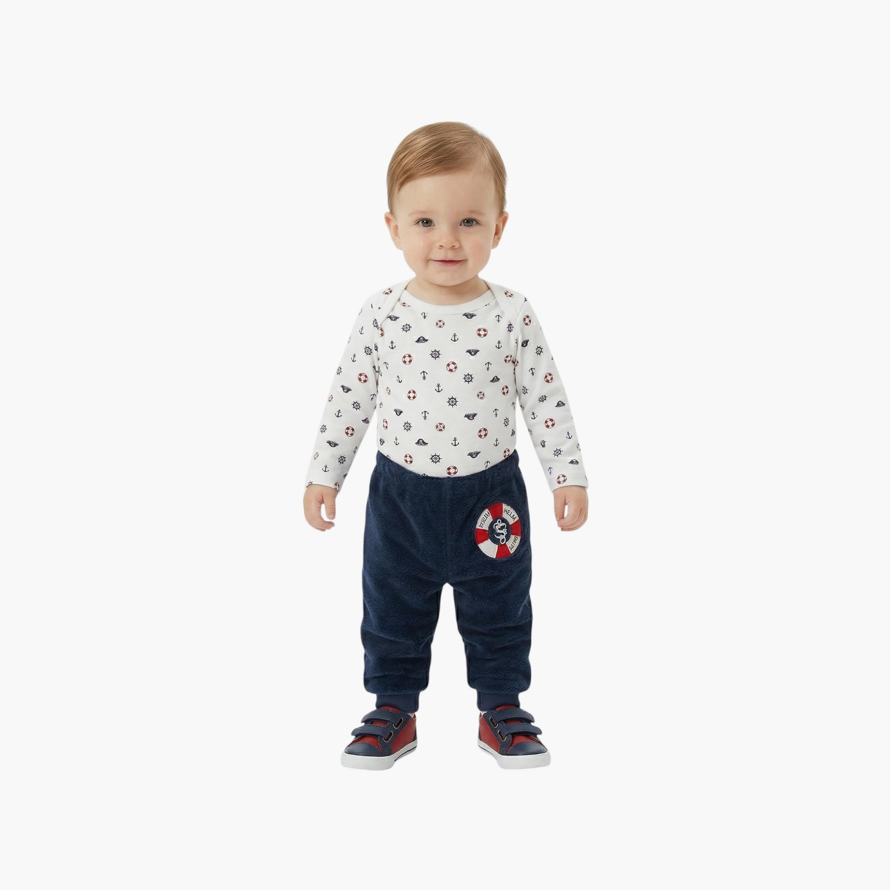 طقم هودي وبنطلون جوجر مع بودي سويت بأكمام طويلة من بامبيميتشي-baby-boys-clothing-setsandcoords-image-7