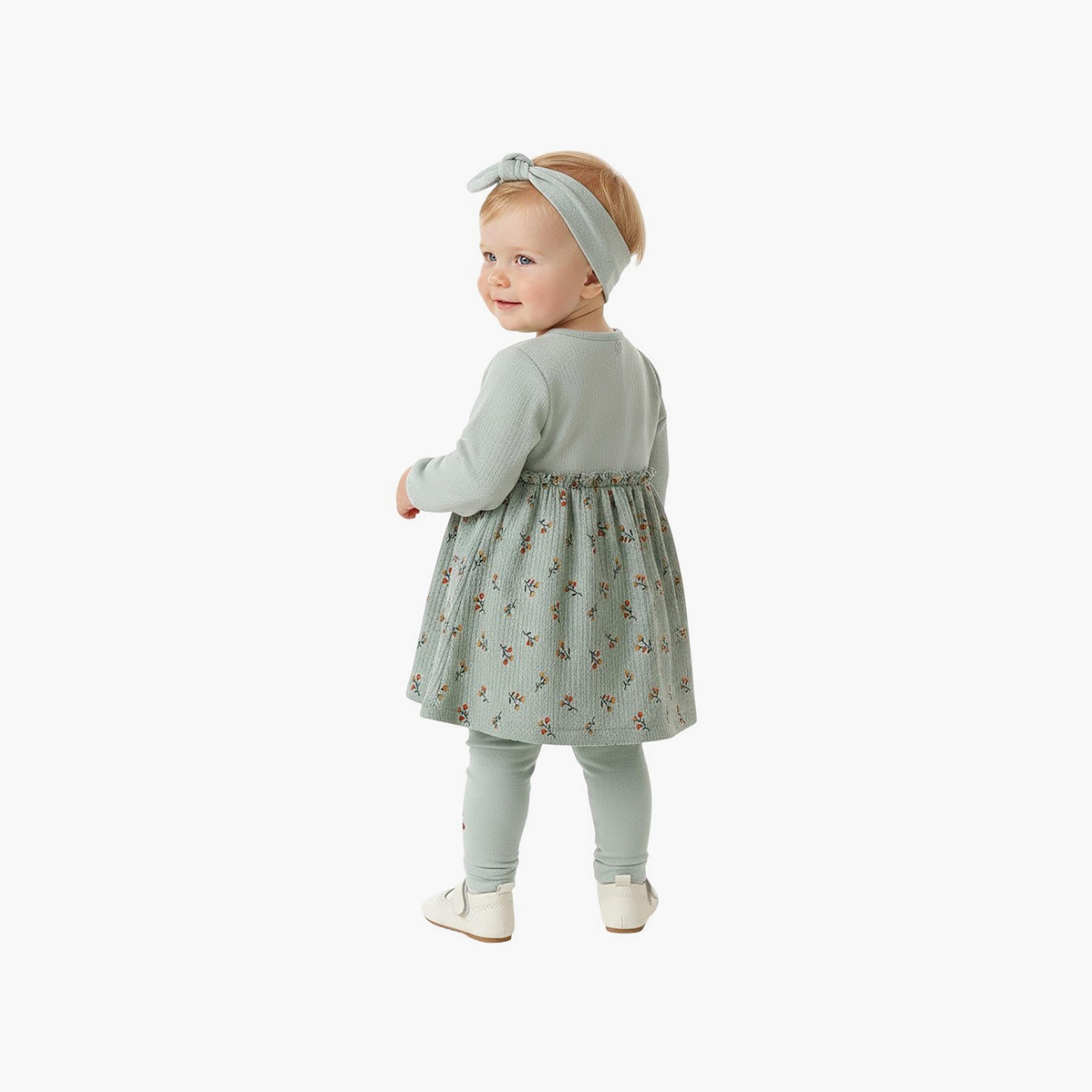 طقم فستان وكولون مع عصابة رأس بأكمام طويلة من بامبيميتشي-baby-girls-clothing-setsandcoords-image-3