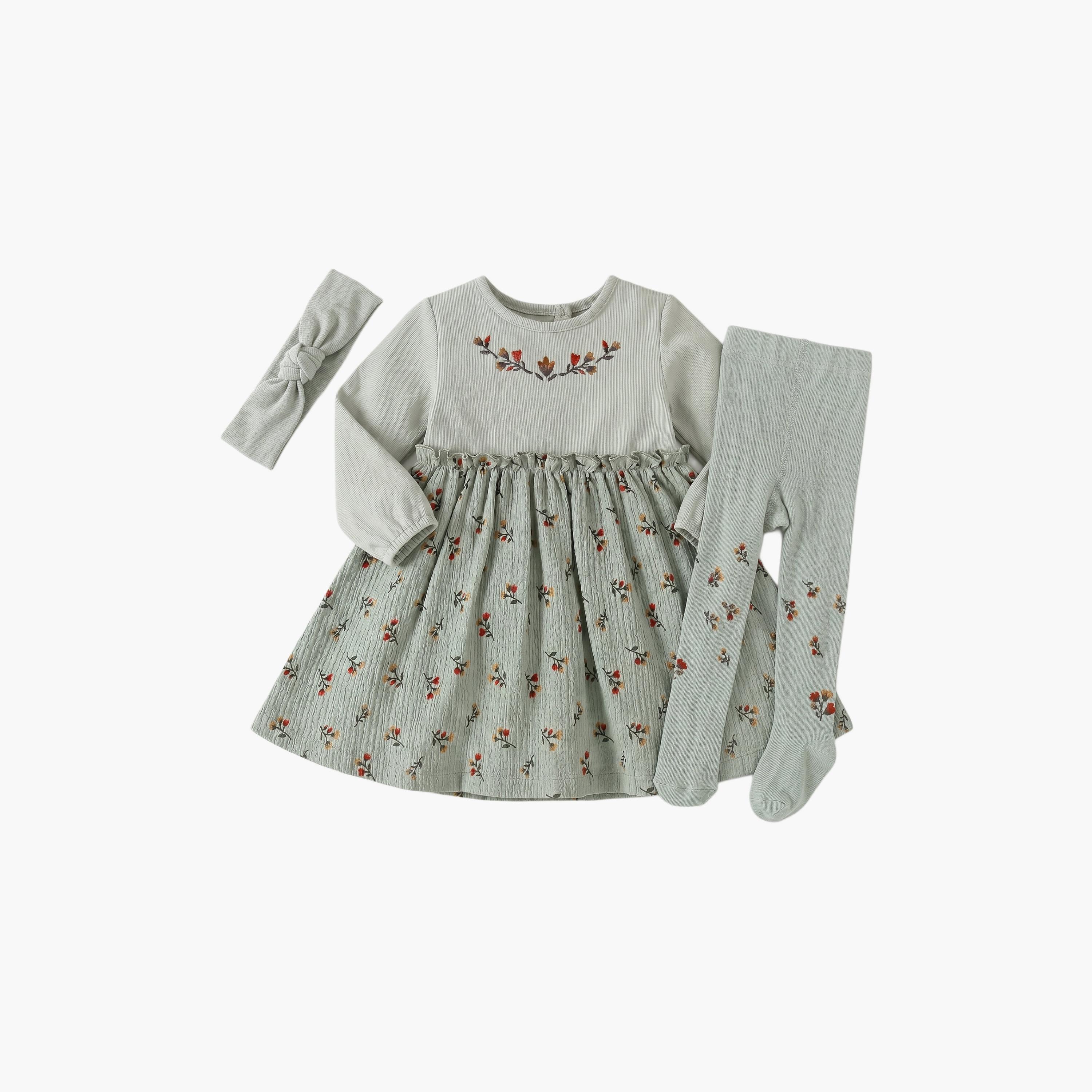 طقم فستان وكولون مع عصابة رأس بأكمام طويلة من بامبيميتشي-baby-girls-clothing-setsandcoords-image-6