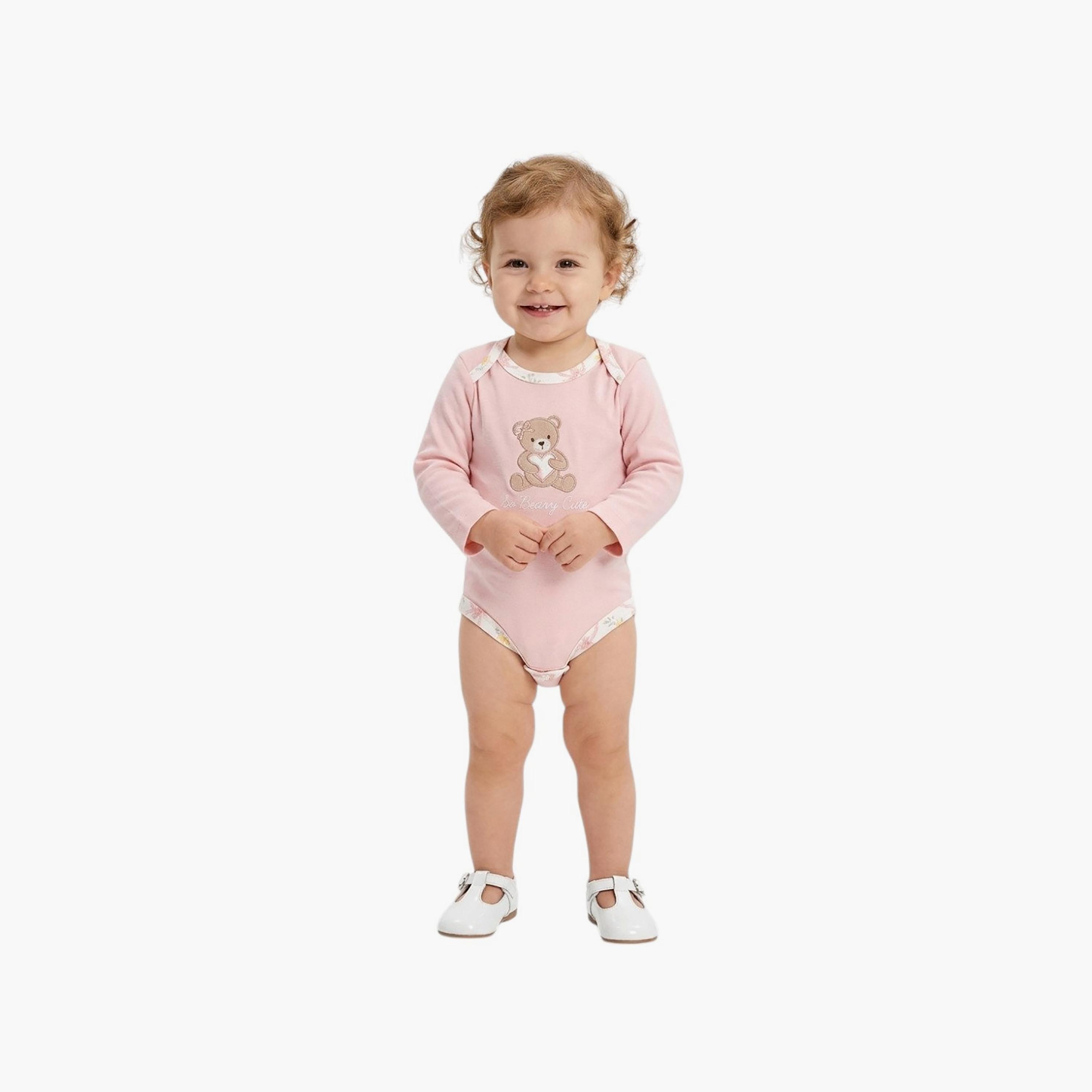 طقم بودي سويت مطبوع بأكمام طويلة، 3 قطع من بامبيميتشي-baby-boys-clothing-bodysuits-image-1