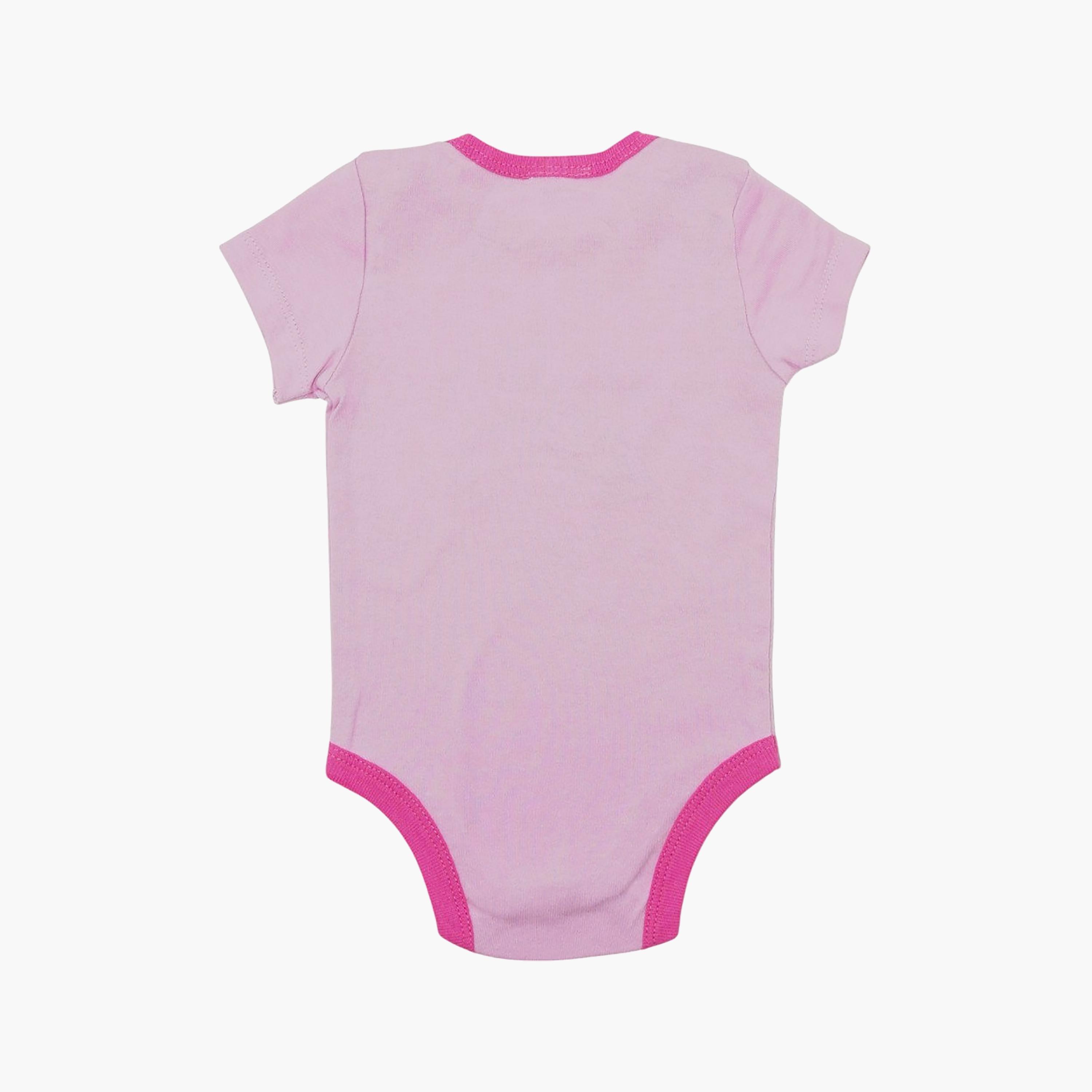 Bambimici 2-Piece Short Sleeves Crown Embroidered Bodysuits & Joggers Set-baby-girls-clothing-setsandcoords-image-4