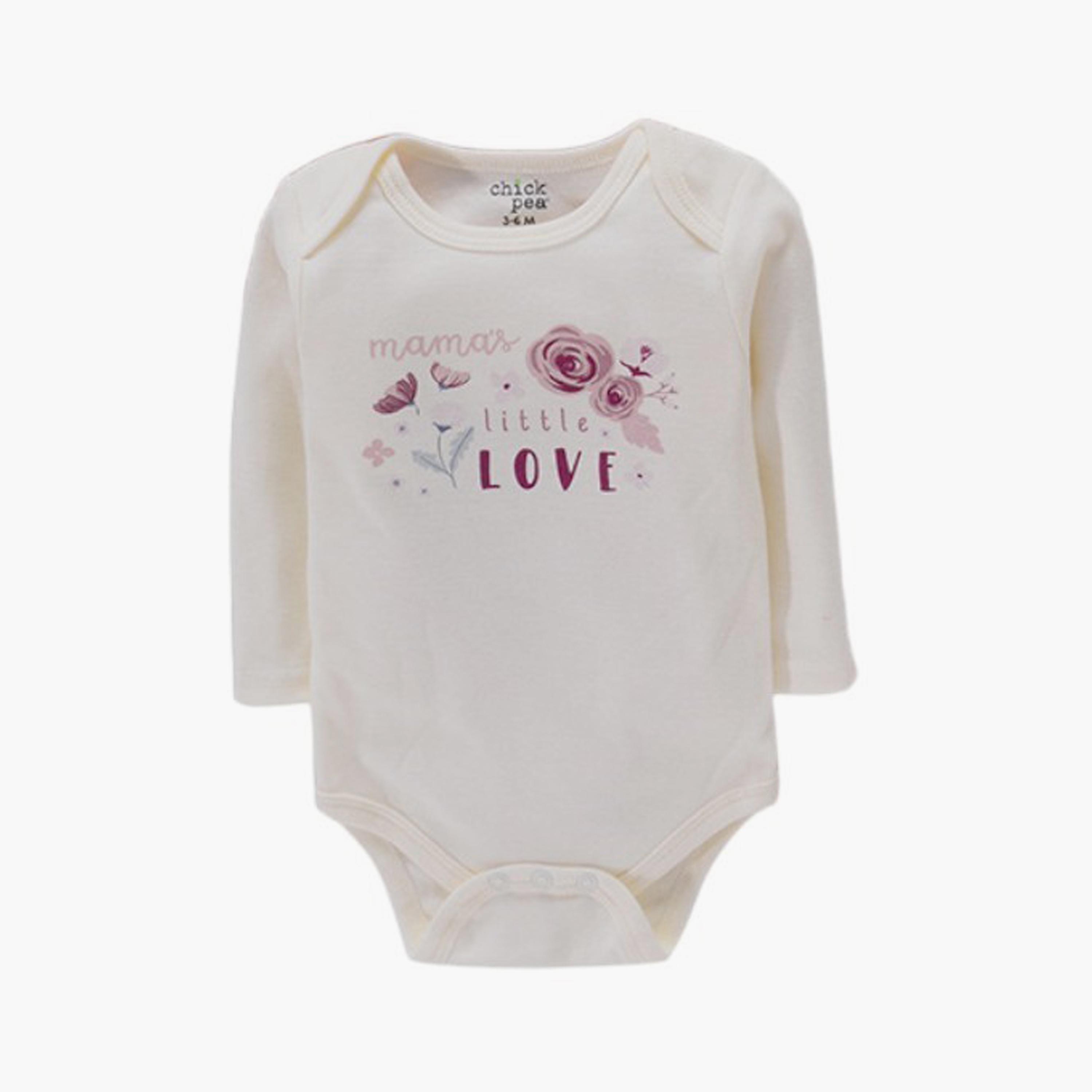 Bambimici 4-Piece Printed Long Sleeves Bodysuits-baby-girls-clothing-bodysuits-image-3