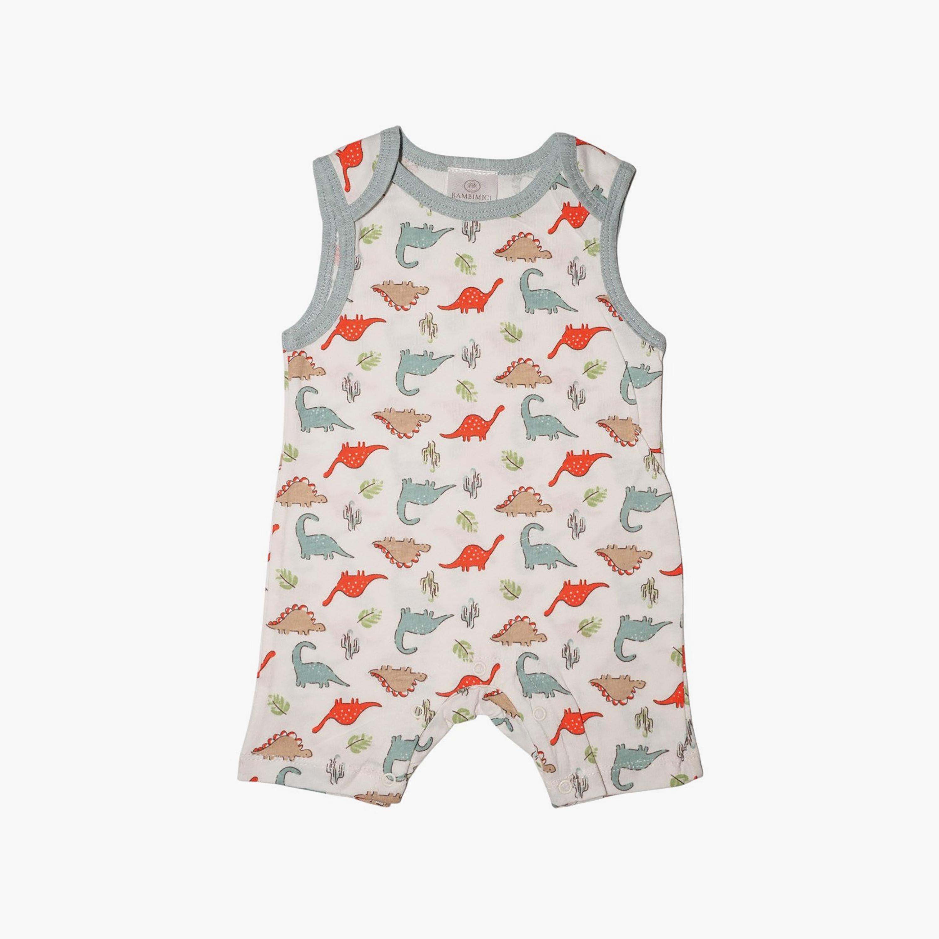Bambimici 2-Piece Dinosaurs Printed Rompers Set-baby-boys-clothing-rompers-image-3