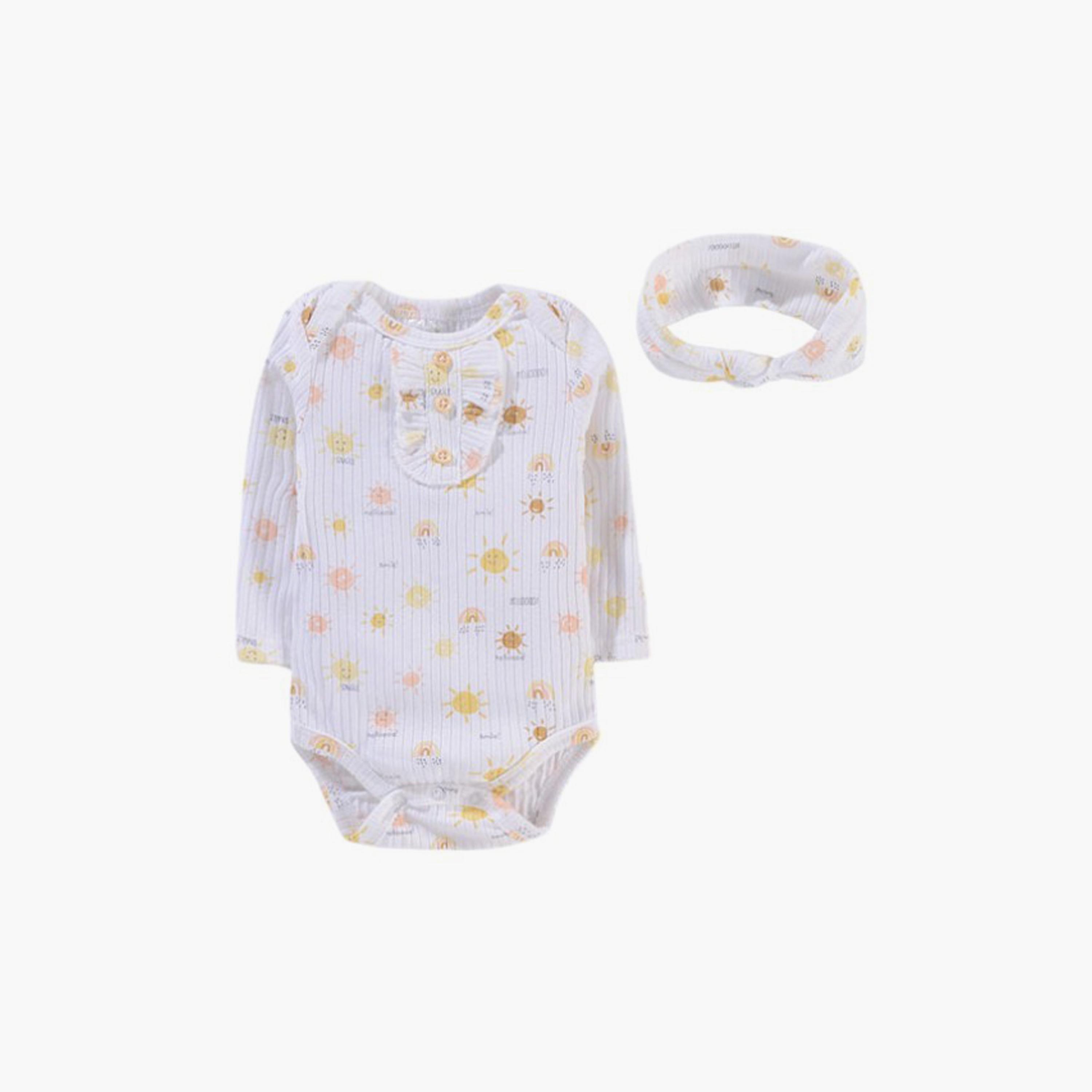 مجموعة بودي سوت أنايا 3 قطع بطبعة شمس وأكمام طويلة من بامبيميسي-baby-girls-clothing-setsandcoords-image-3