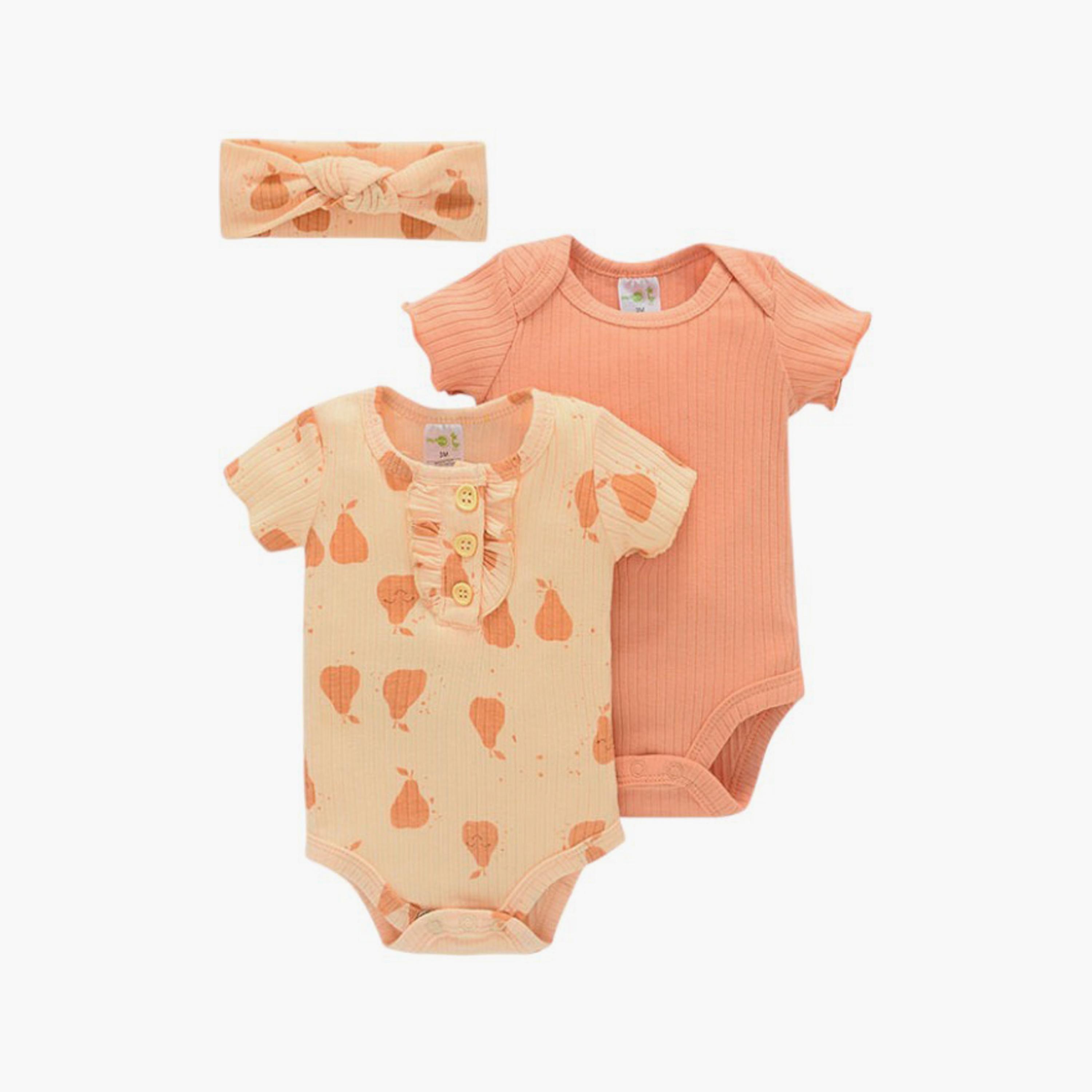 بودي سوت بأكمام قصيرة مطبوعة مع عصابة رأس قطعتين من بامبيميسي-baby-girls-clothing-bodysuits-image-1