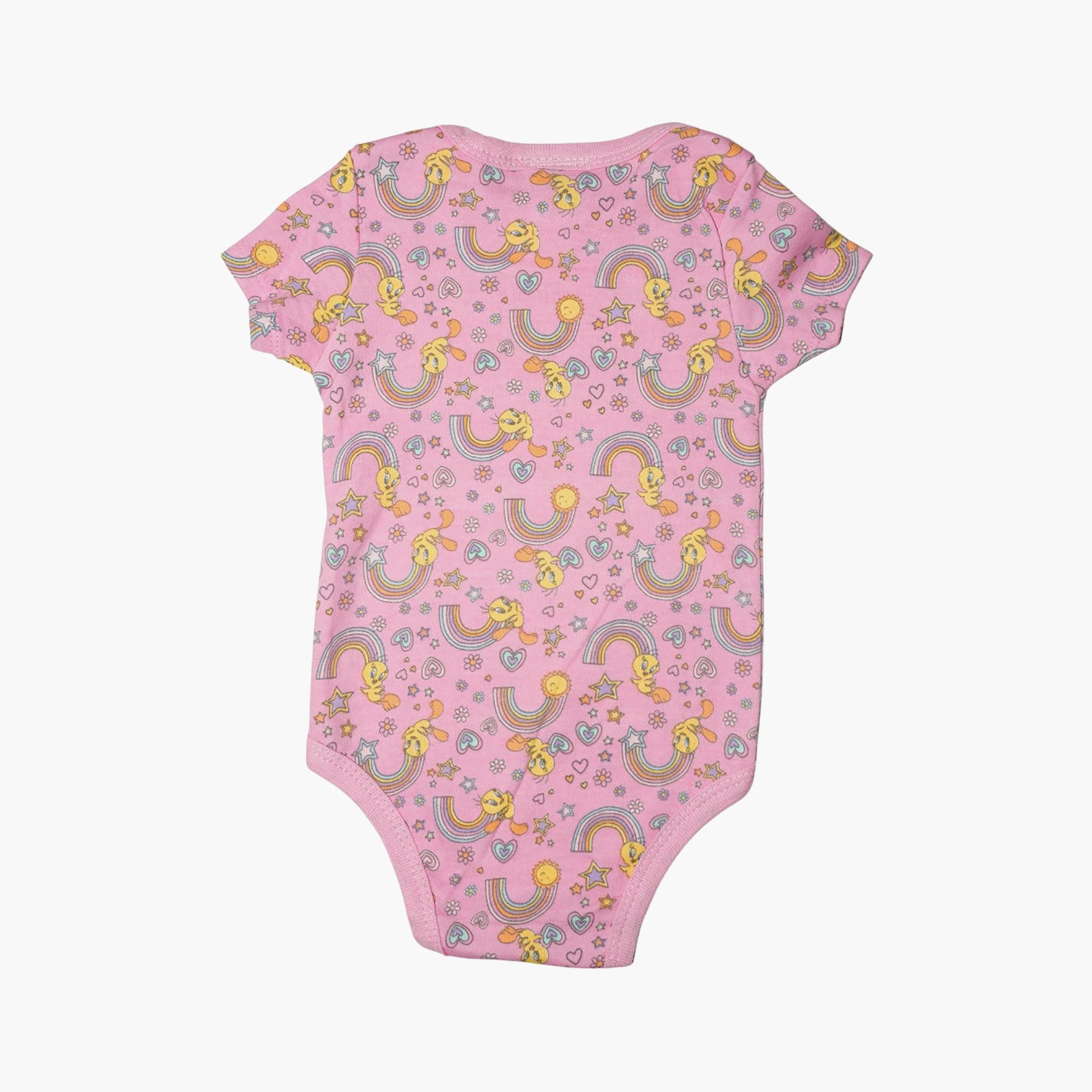 Bambimici 2-Piece Short Sleeves Floral Printed Bodysuits-baby-girls-clothing-bodysuits-image-3