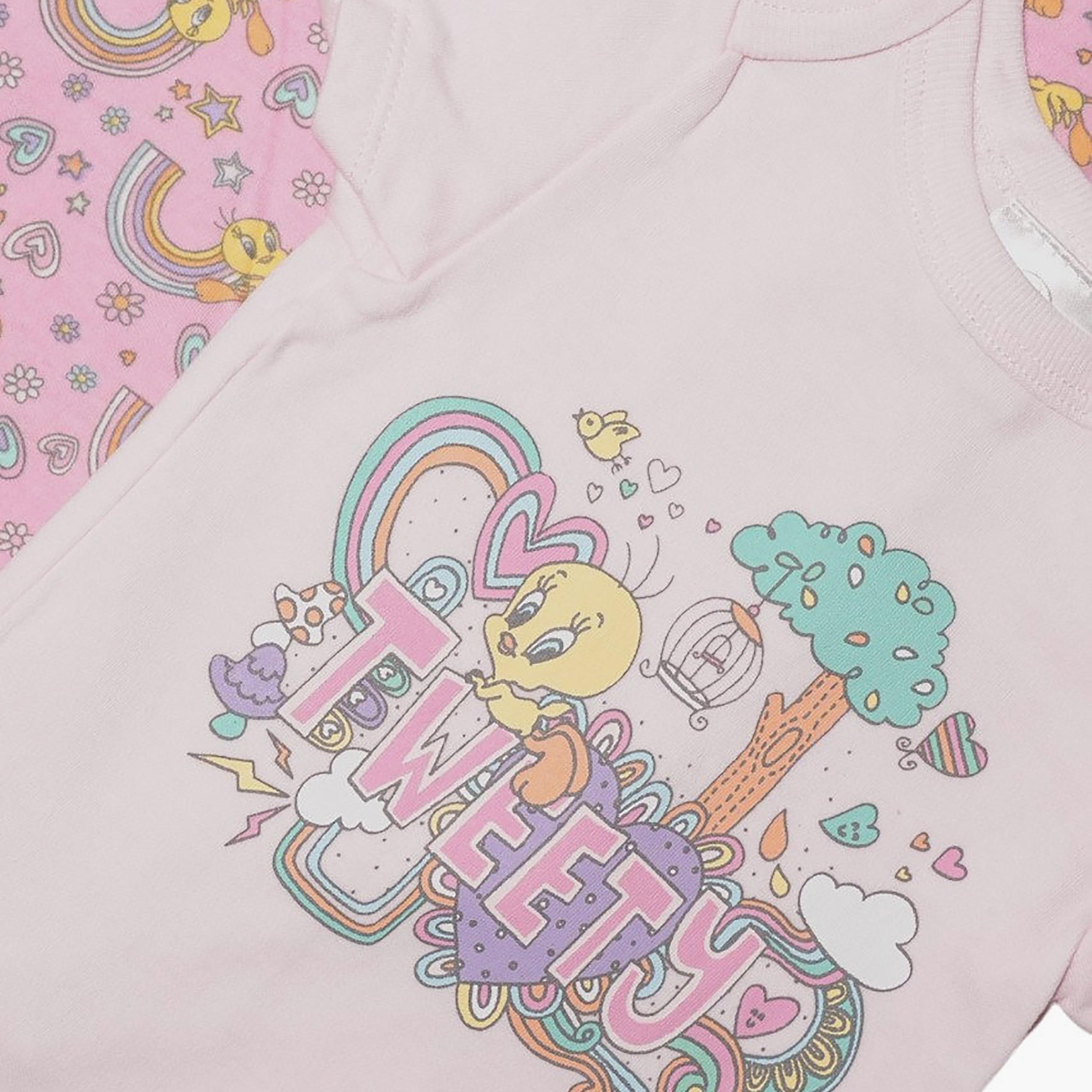 Bambimici 2-Piece Short Sleeves Floral Printed Bodysuits-baby-girls-clothing-bodysuits-image-4