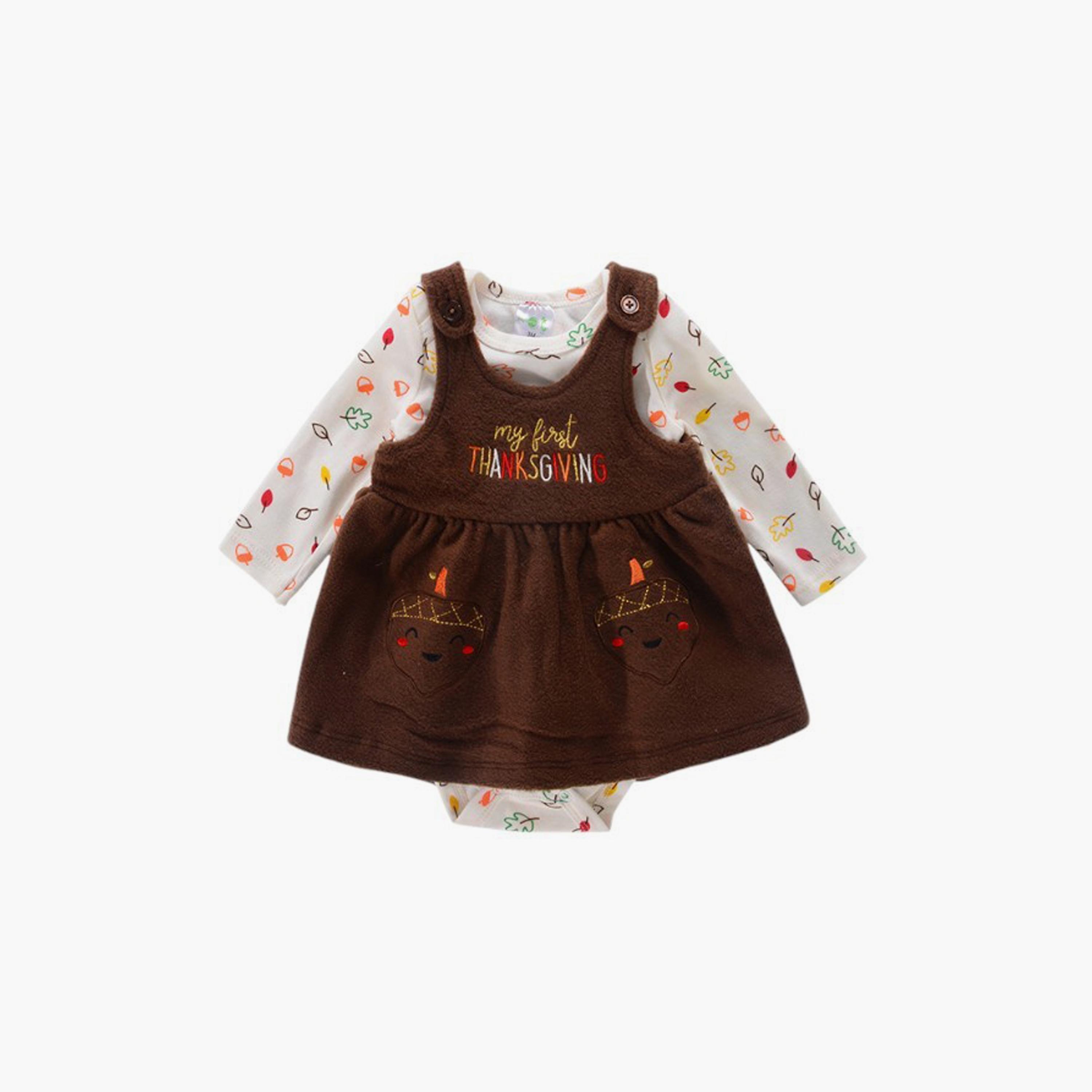 مجموعة بودي سوت بأكمام طويلة بطبعة الجزر مع جامبسكيرت من بامبيميسي-baby-girls-clothing-dressesandjumpsuits-image-1