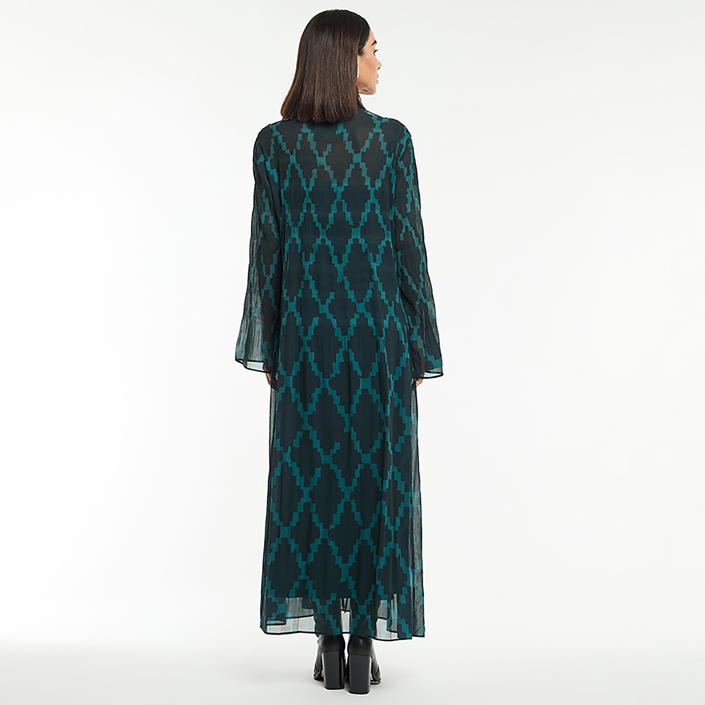 فستان ماكسي نسائي من الشيفون بطبعة هندسية من بي سي بي جي-women-clothing-dresses-image-3