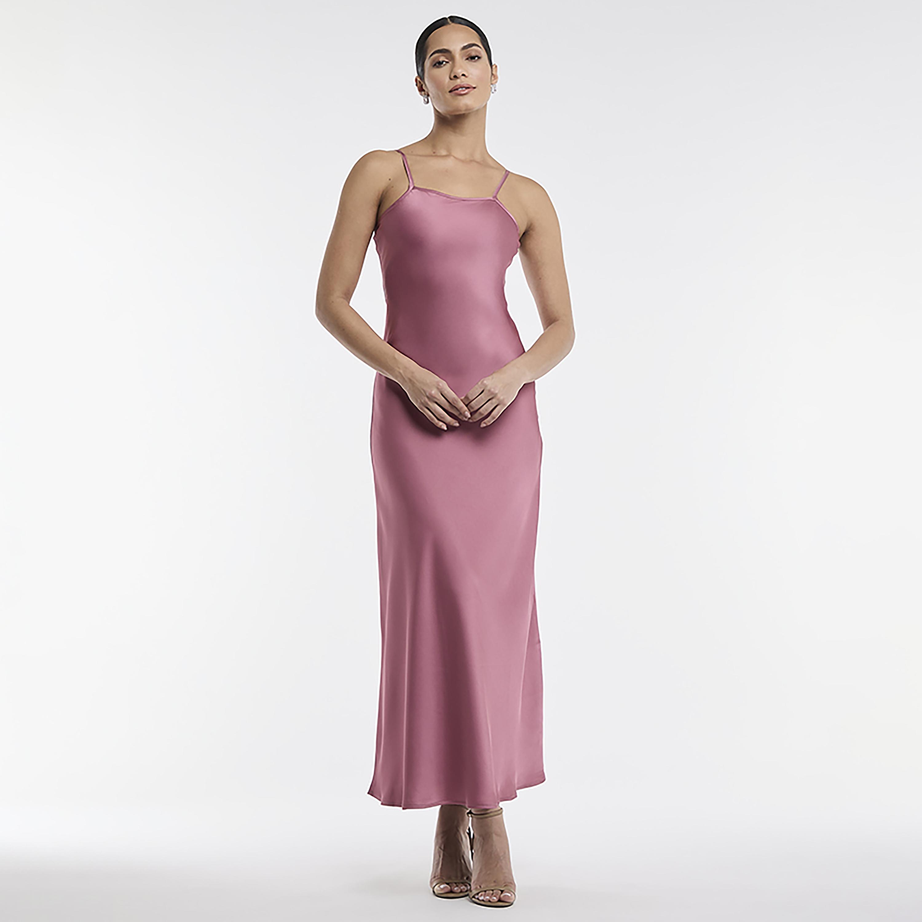 فستان ميدي "سليب" بحمالات كتف ساتان من بي سي بي جي-women-clothing-dresses-image-5