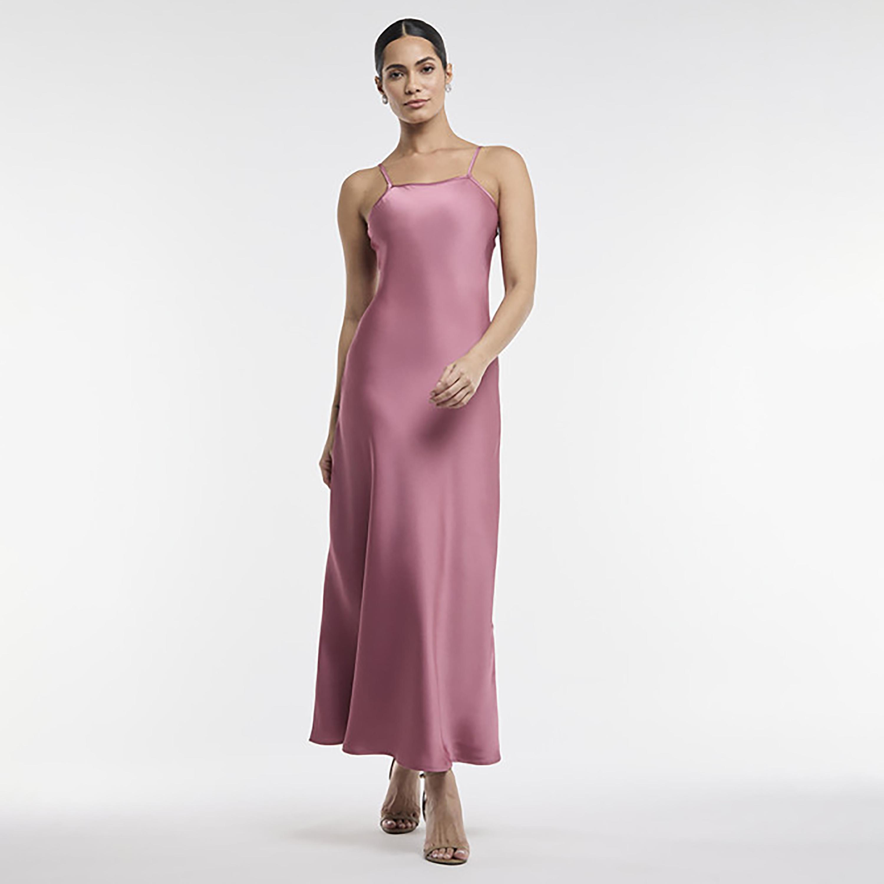 فستان ميدي "سليب" بحمالات كتف ساتان من بي سي بي جي-women-clothing-dresses-image-6