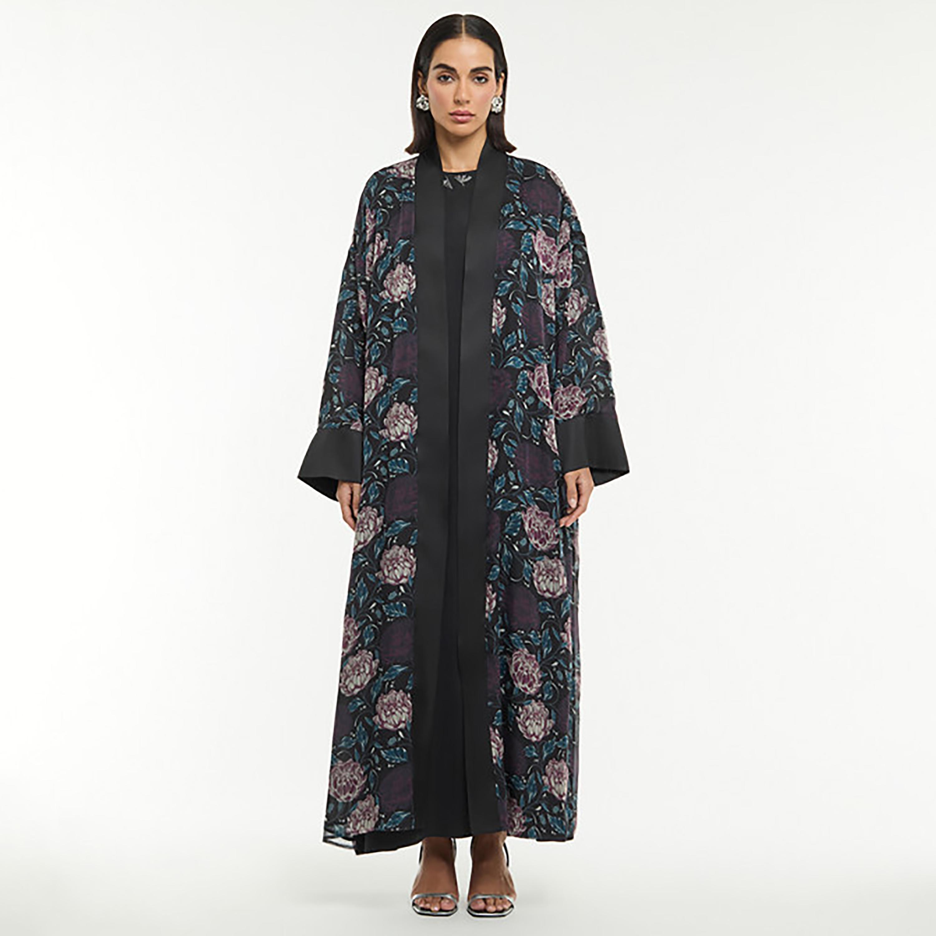 BCBG Floral Women's Long Kimono-women-clothing-shirtsandblouses-blouses-image-1