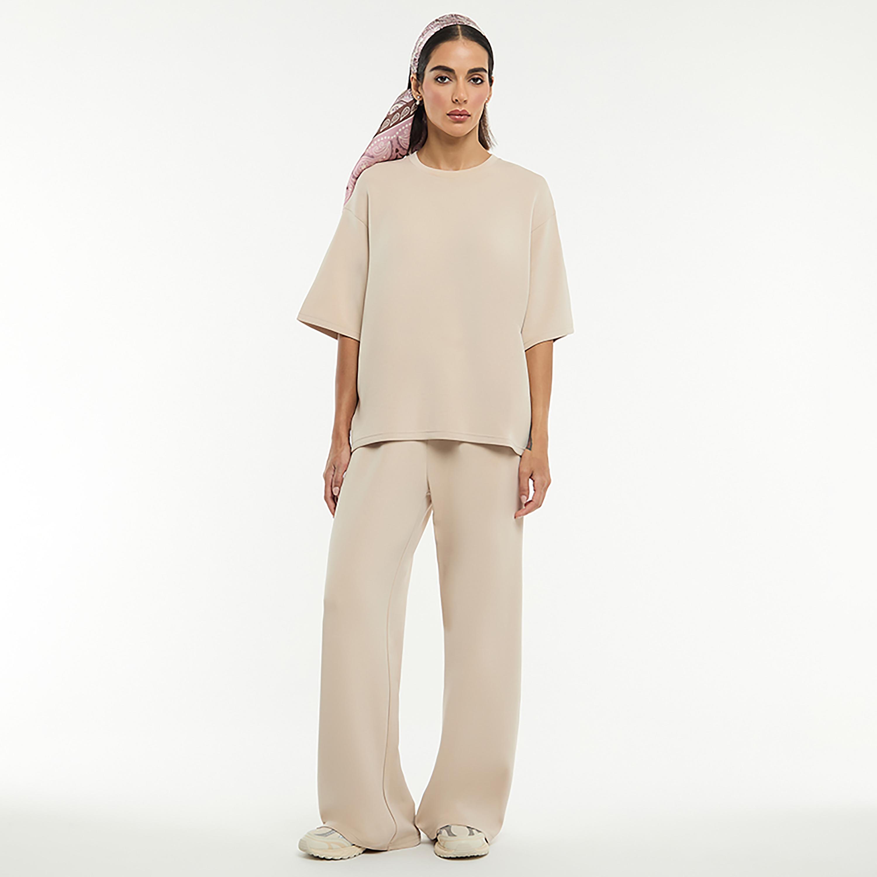 تيشيرت نسائي بياقة مستديرة "كرو نيك" من بي سي بي جي-women-clothing-tshirts-image-2