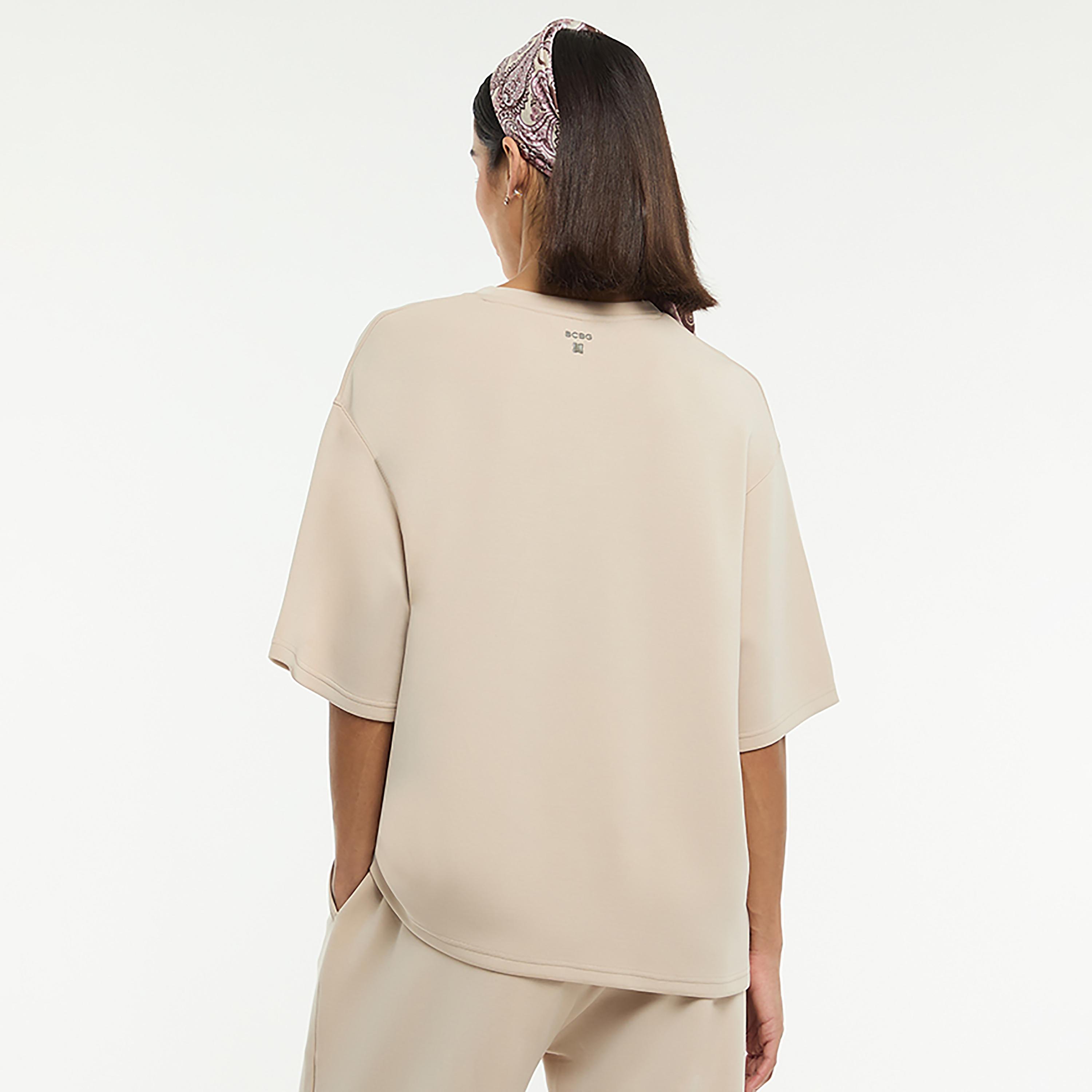 BCBG Crew Neck Women's T-Shirt-women-clothing-tshirts-image-3