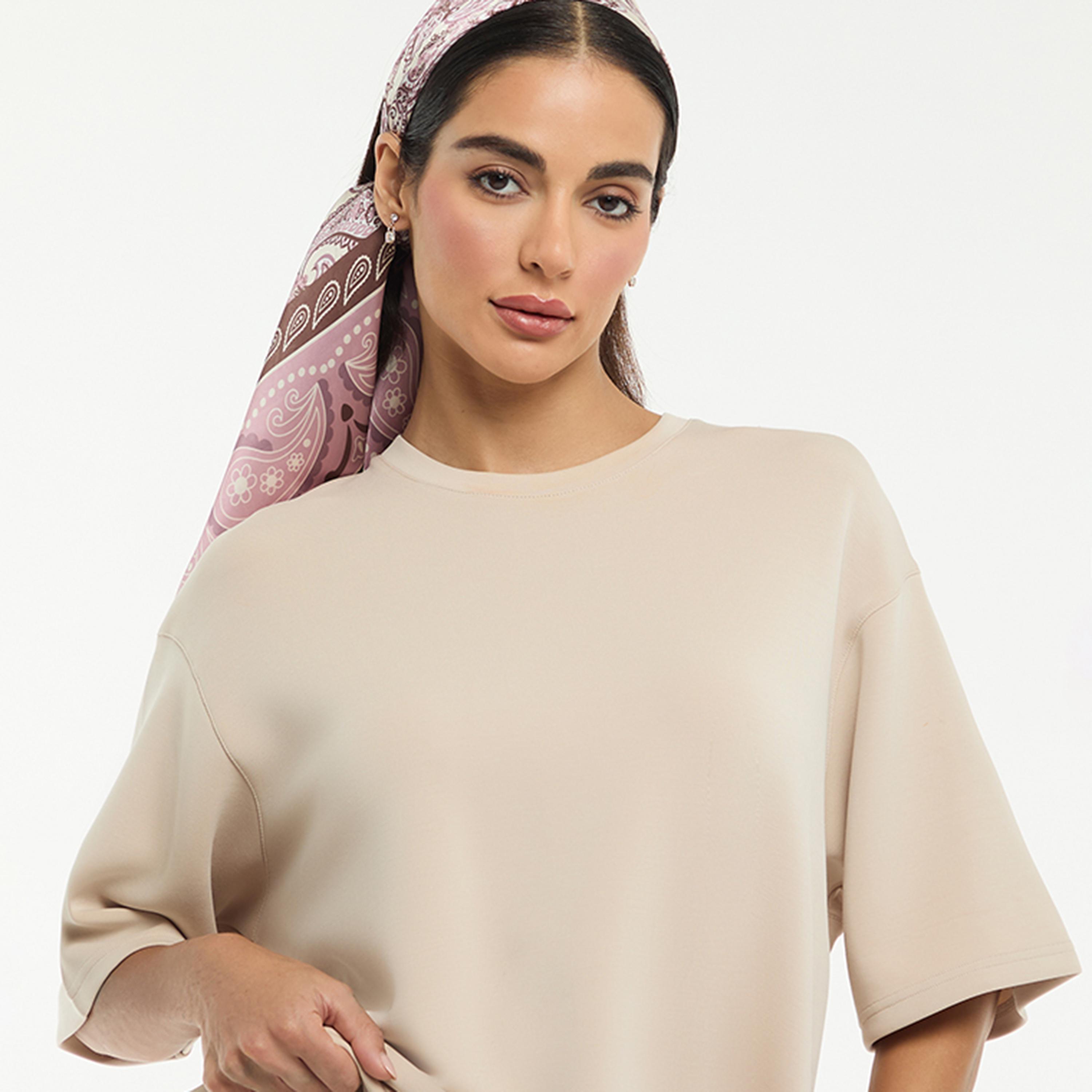 BCBG Crew Neck Women's T-Shirt-women-clothing-tshirts-image-4