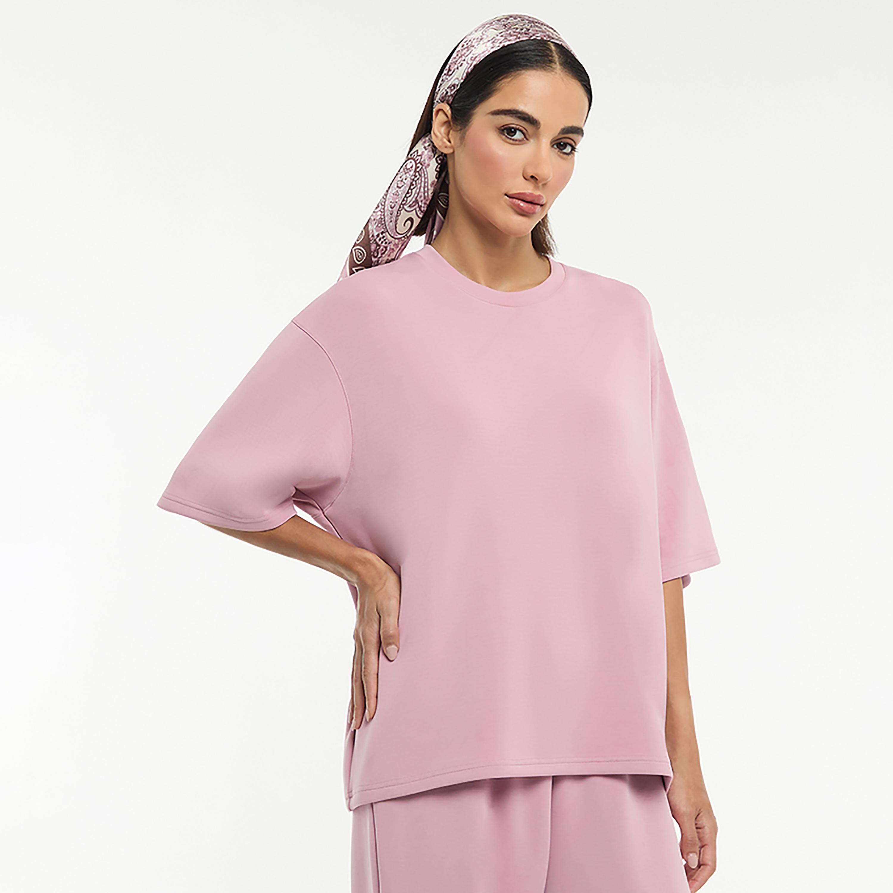 تيشيرت نسائي بياقة مستديرة "كرو نيك" من بي سي بي جي-women-clothing-tshirts-image-6