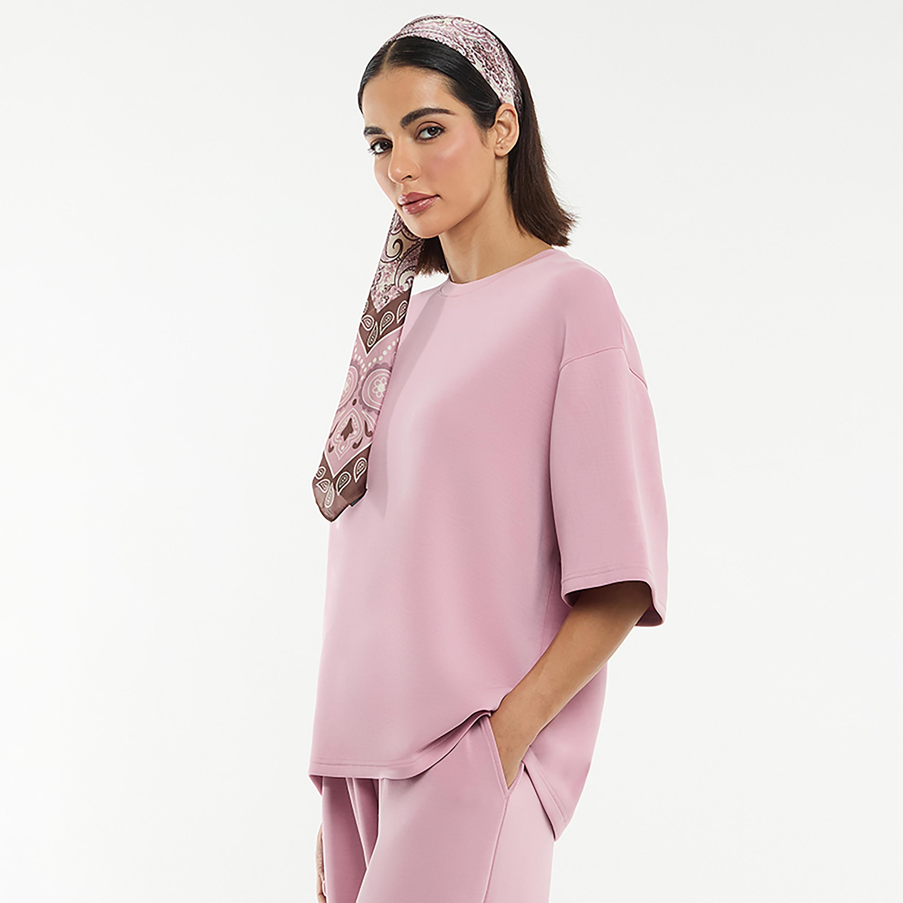 تيشيرت نسائي بياقة مستديرة "كرو نيك" من بي سي بي جي-women-clothing-tshirts-image-7