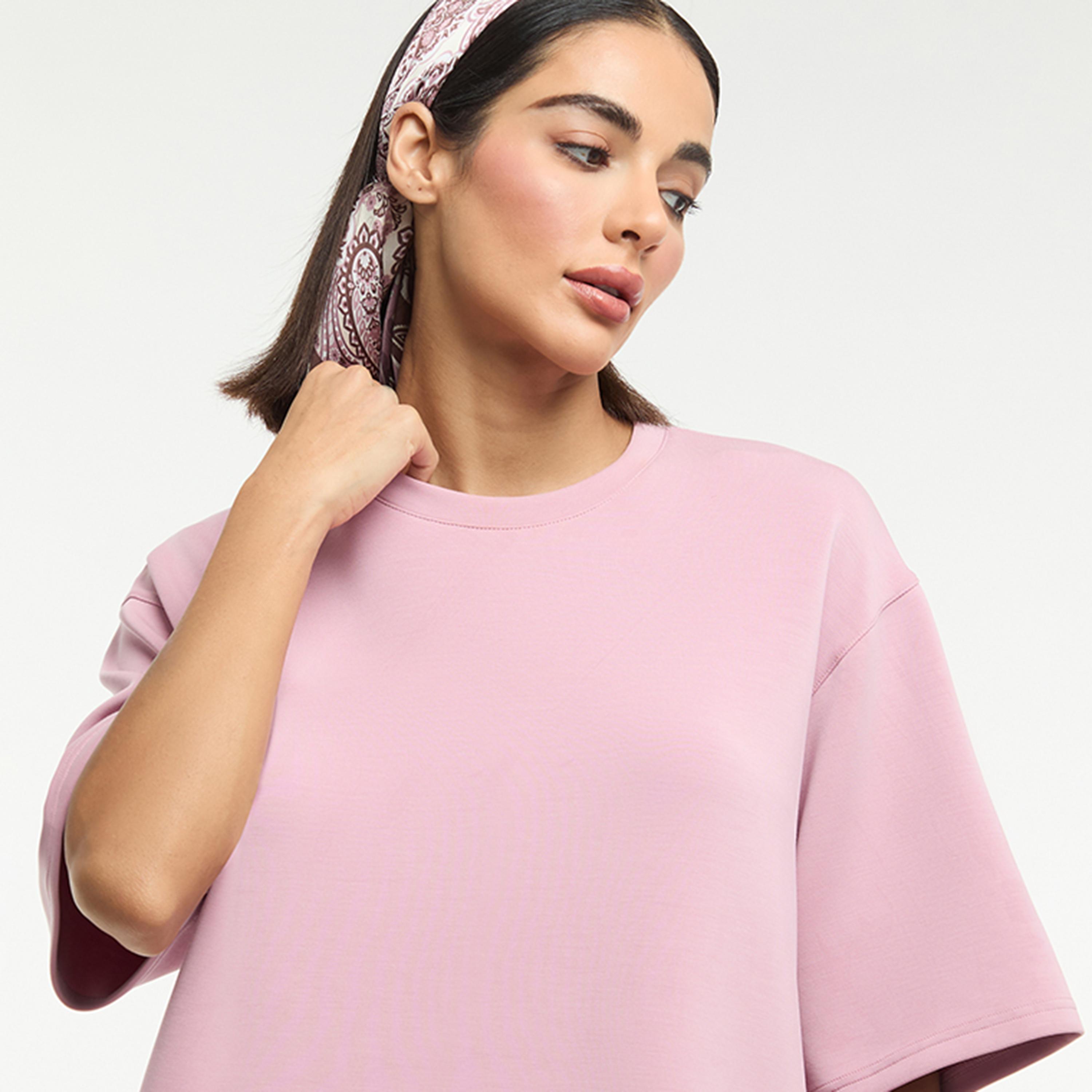 تيشيرت نسائي بياقة مستديرة "كرو نيك" من بي سي بي جي-women-clothing-tshirts-image-9