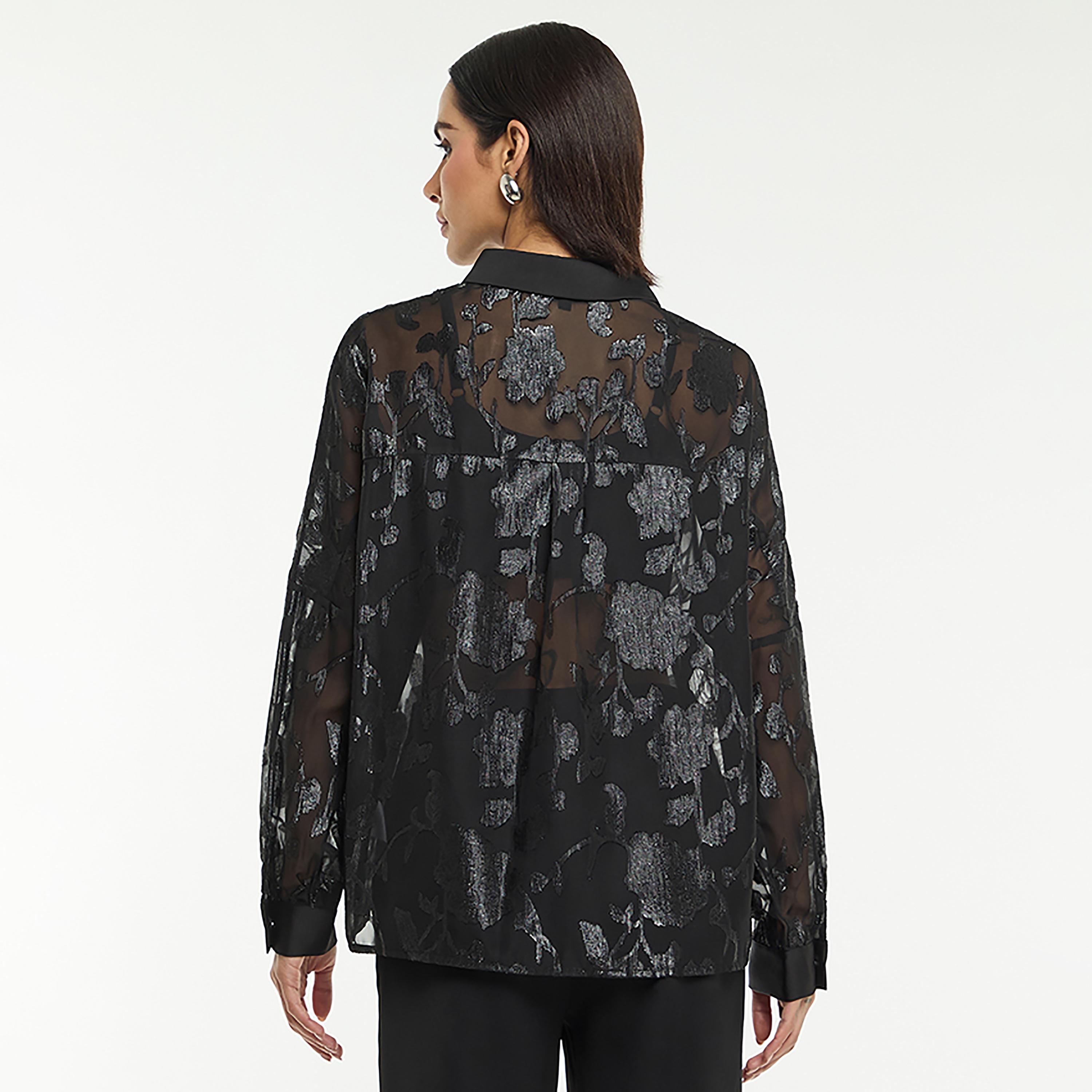 قميص نسائي من قماش "لوريكس جاكار" من بي سي بي جي-women-clothing-shirtsandblouses-shirts-image-7