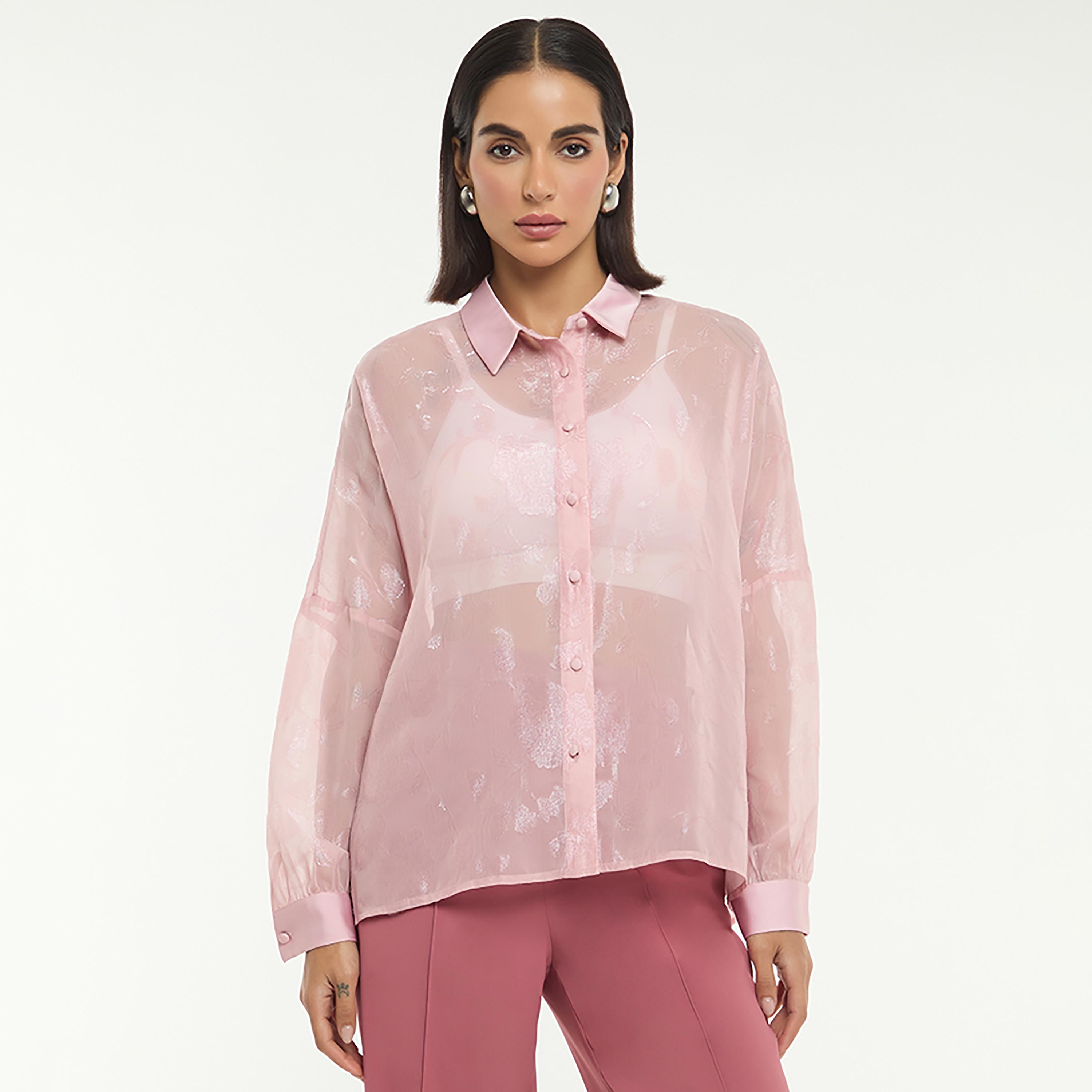 قميص نسائي من قماش "لوريكس جاكار" من بي سي بي جي-women-clothing-shirtsandblouses-shirts-image-5