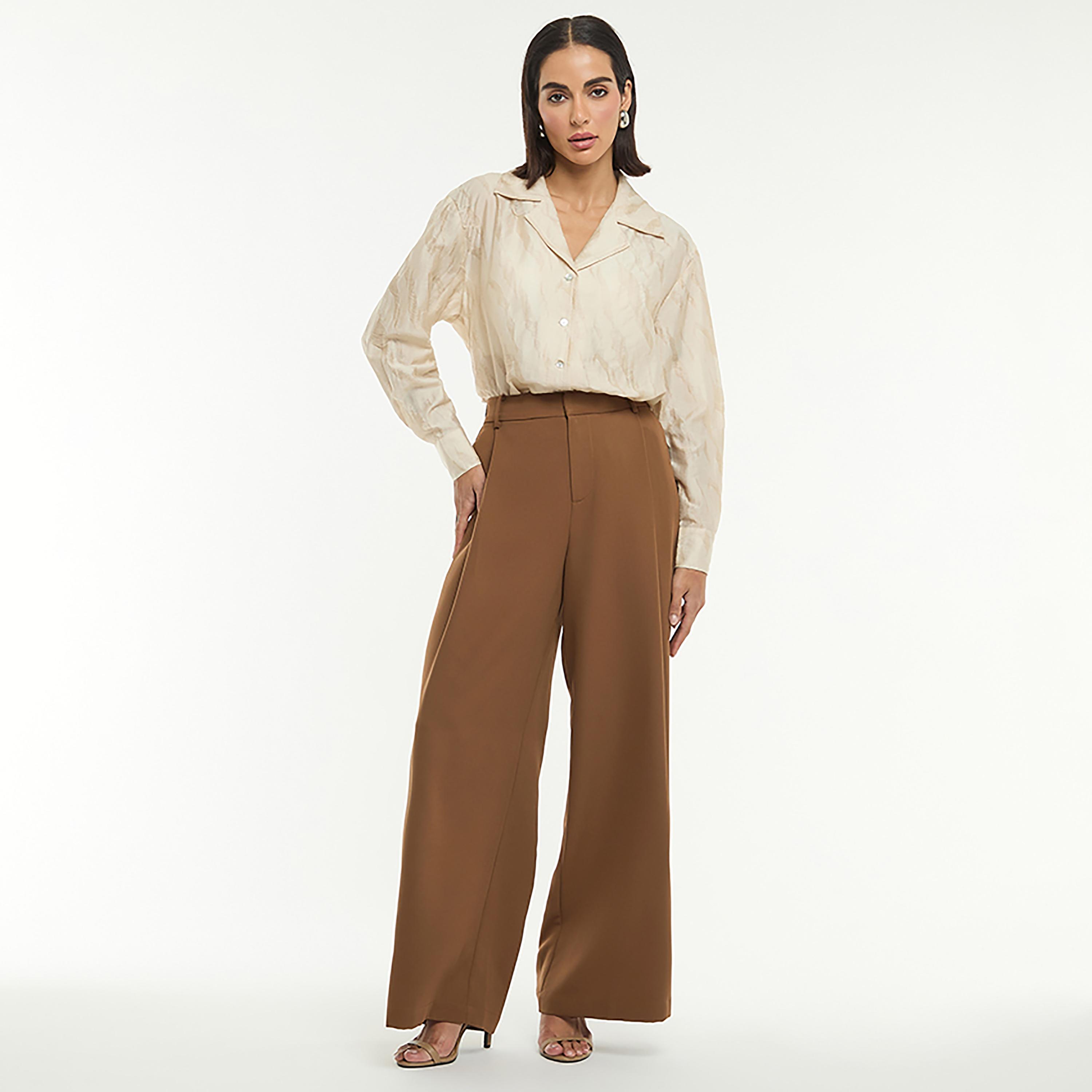 قميص ساتان جاكار بياقة "ريزورت" من بي سي بي جي-women-clothing-shirtsandblouses-shirts-image-2