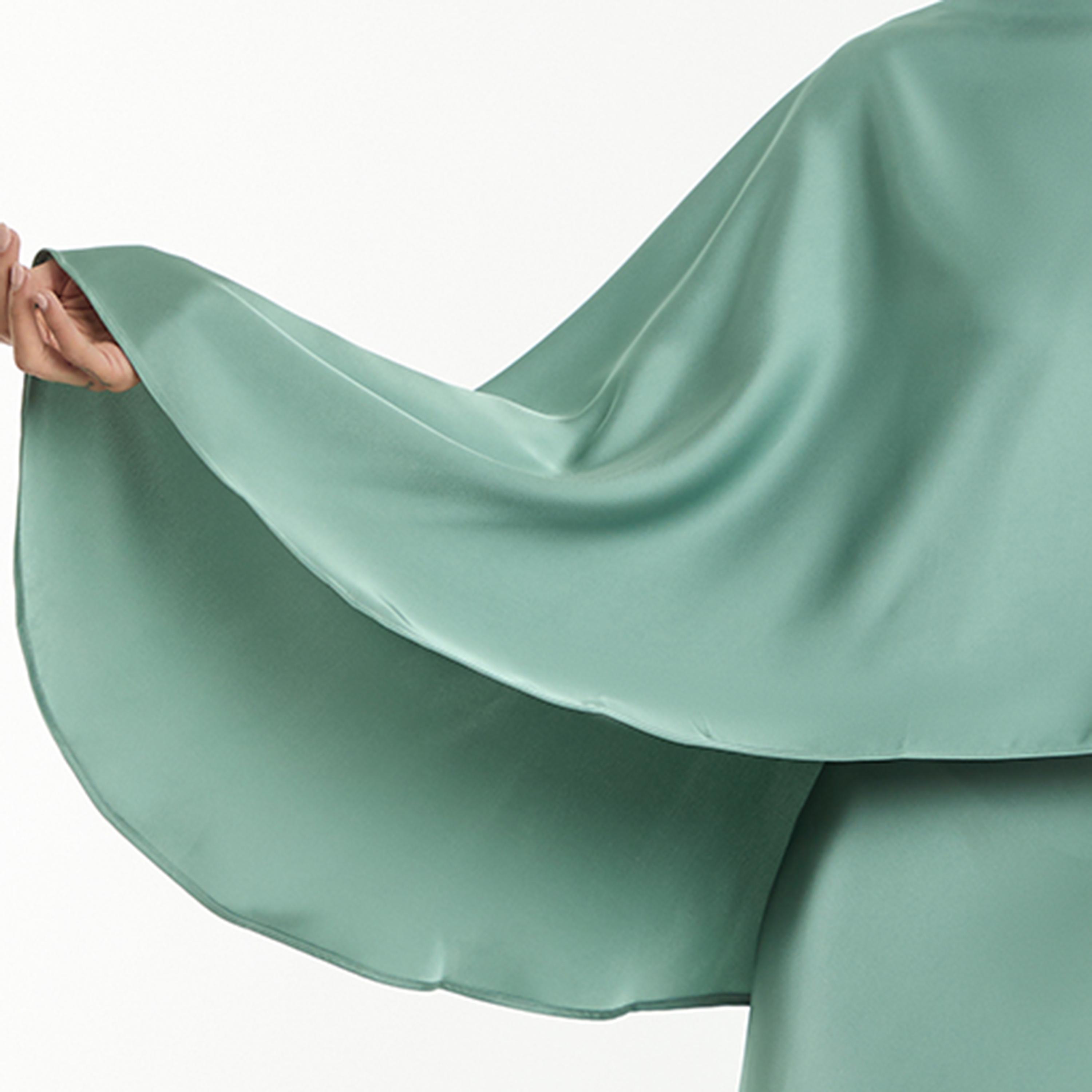 BCBG Satin Cape Sleeves Women's Top-women-clothing-shirtsandblouses-blouses-image-4