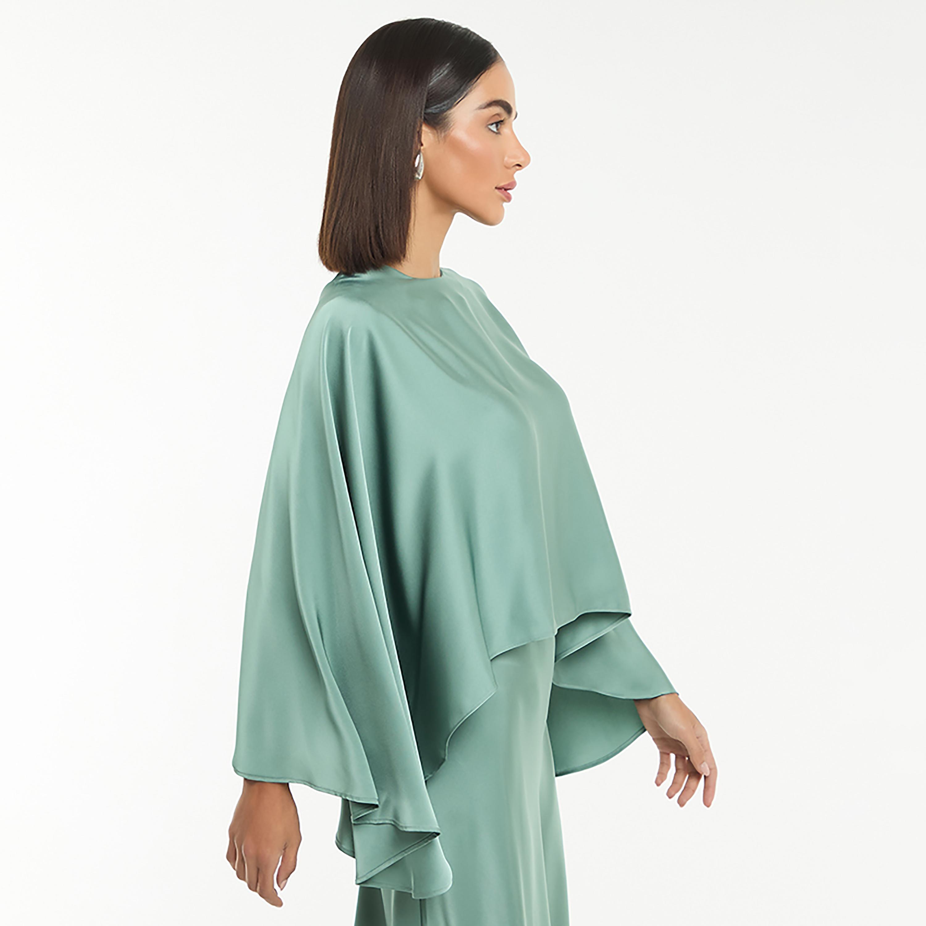 بلوزة نسائية بأكمام "كيب" من الساتان من بي سي بي جي-women-clothing-shirtsandblouses-blouses-image-6