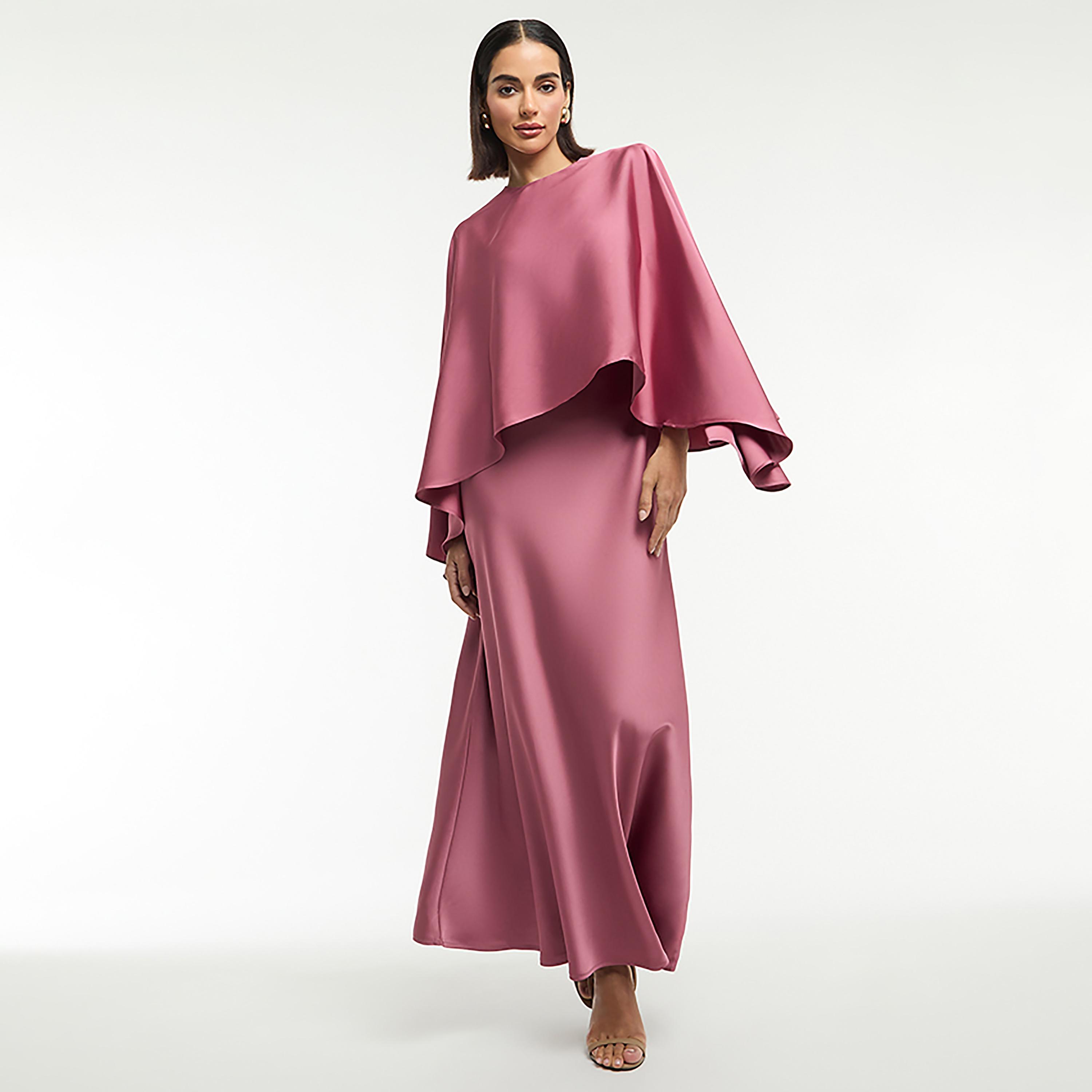 BCBG Satin Cape Sleeves Women's Top-women-clothing-shirtsandblouses-blouses-image-8