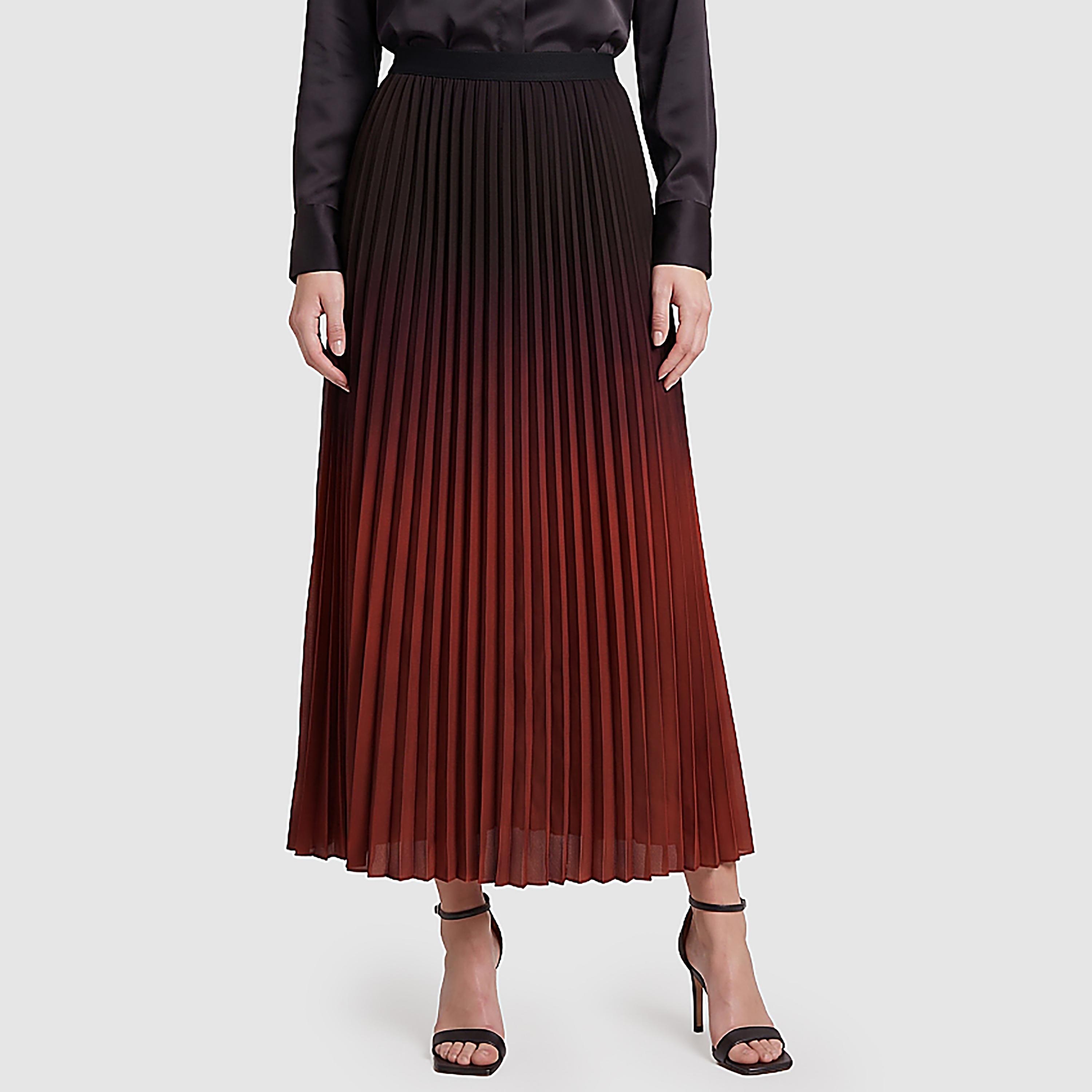 BCBG Ombre Pleated Women's Maxi Skirt-women-clothing-skirts-image-1